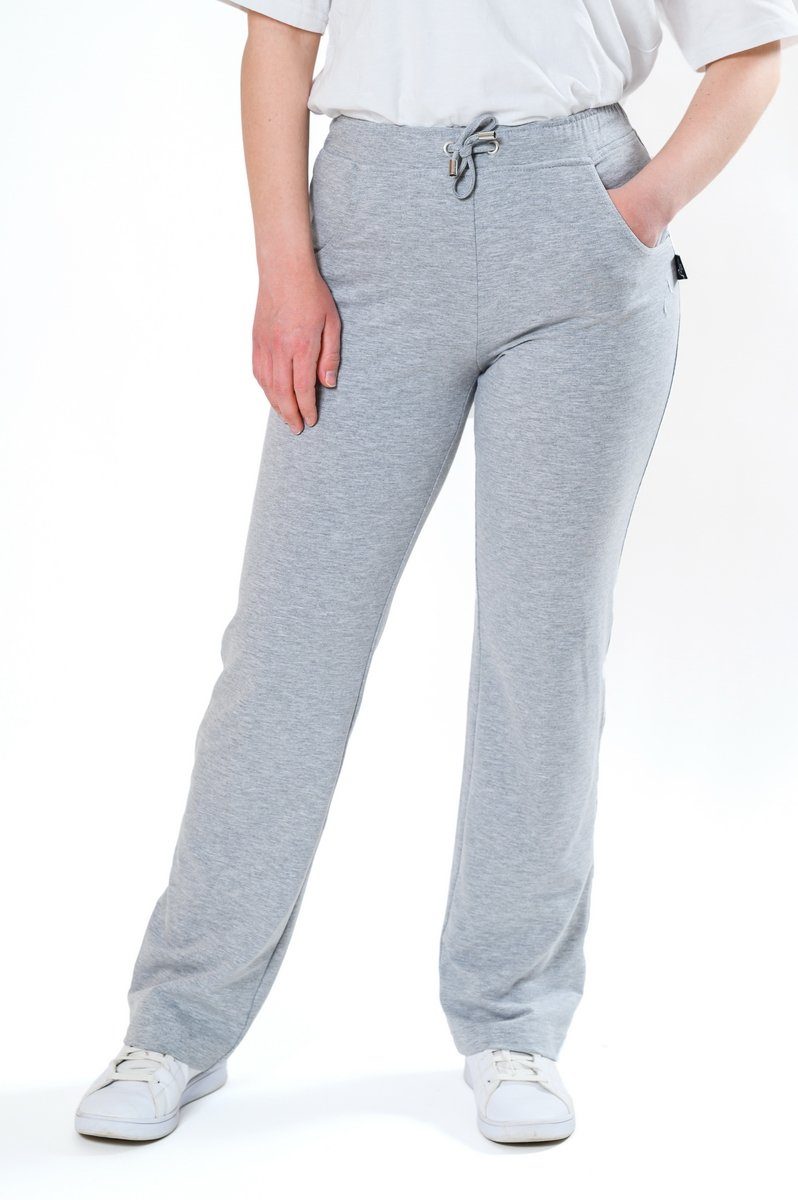 Authentic Klein Jerseyhose Bequeme Damen Jerseyhose in Kurzgrößen & Übergrößen Gummibund mit Kordel