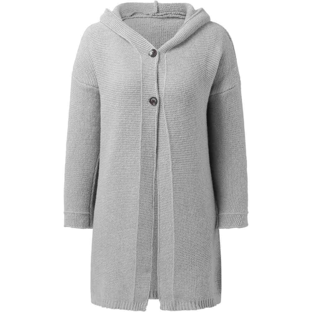 Blusmart Kapuzenstrickjacke Damen Casual Kapuzen Strickjacken günstig online kaufen