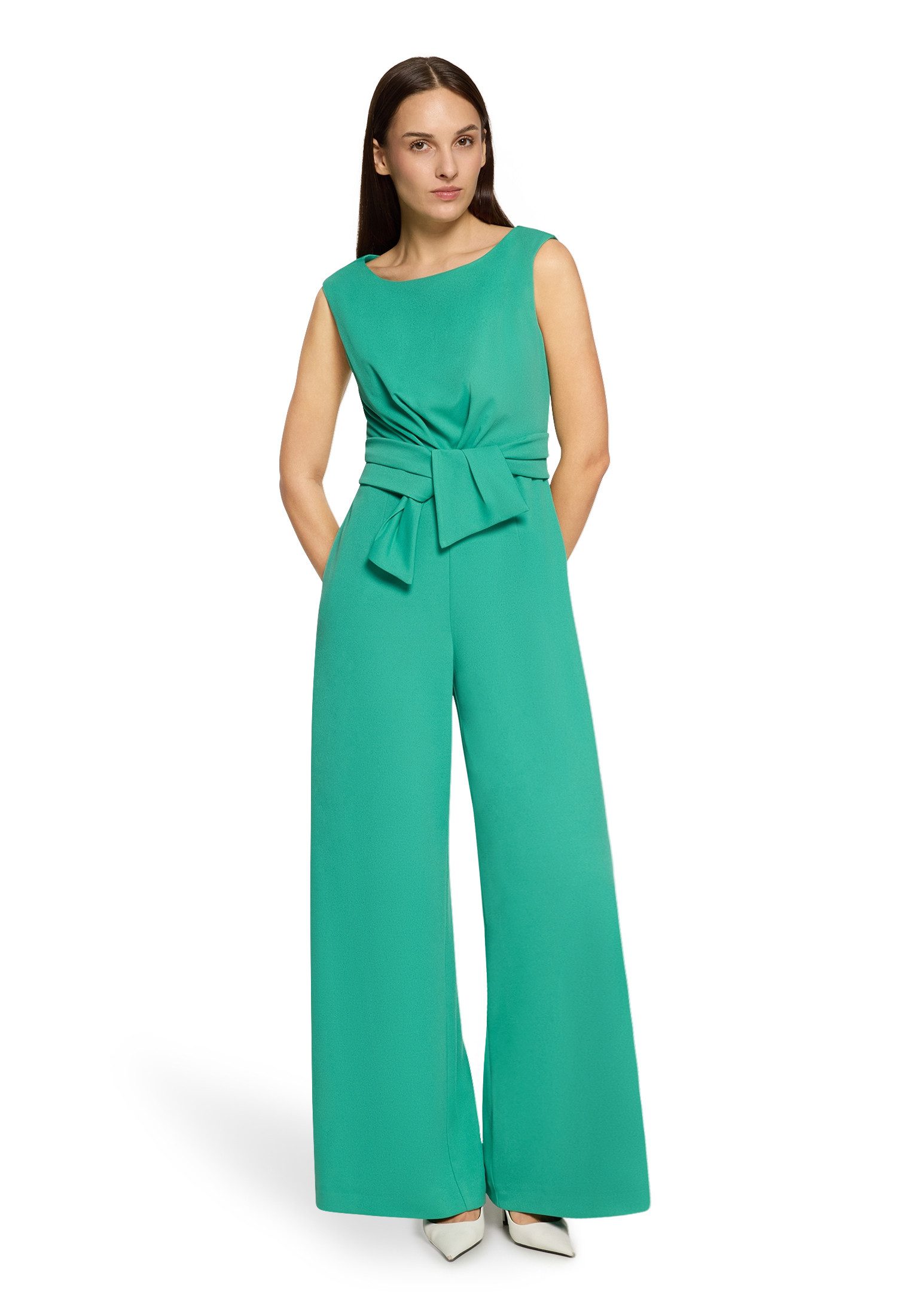 Vera Mont Overall Damen mit weitem Bein (1-tlg) Bunddetail günstig online kaufen
