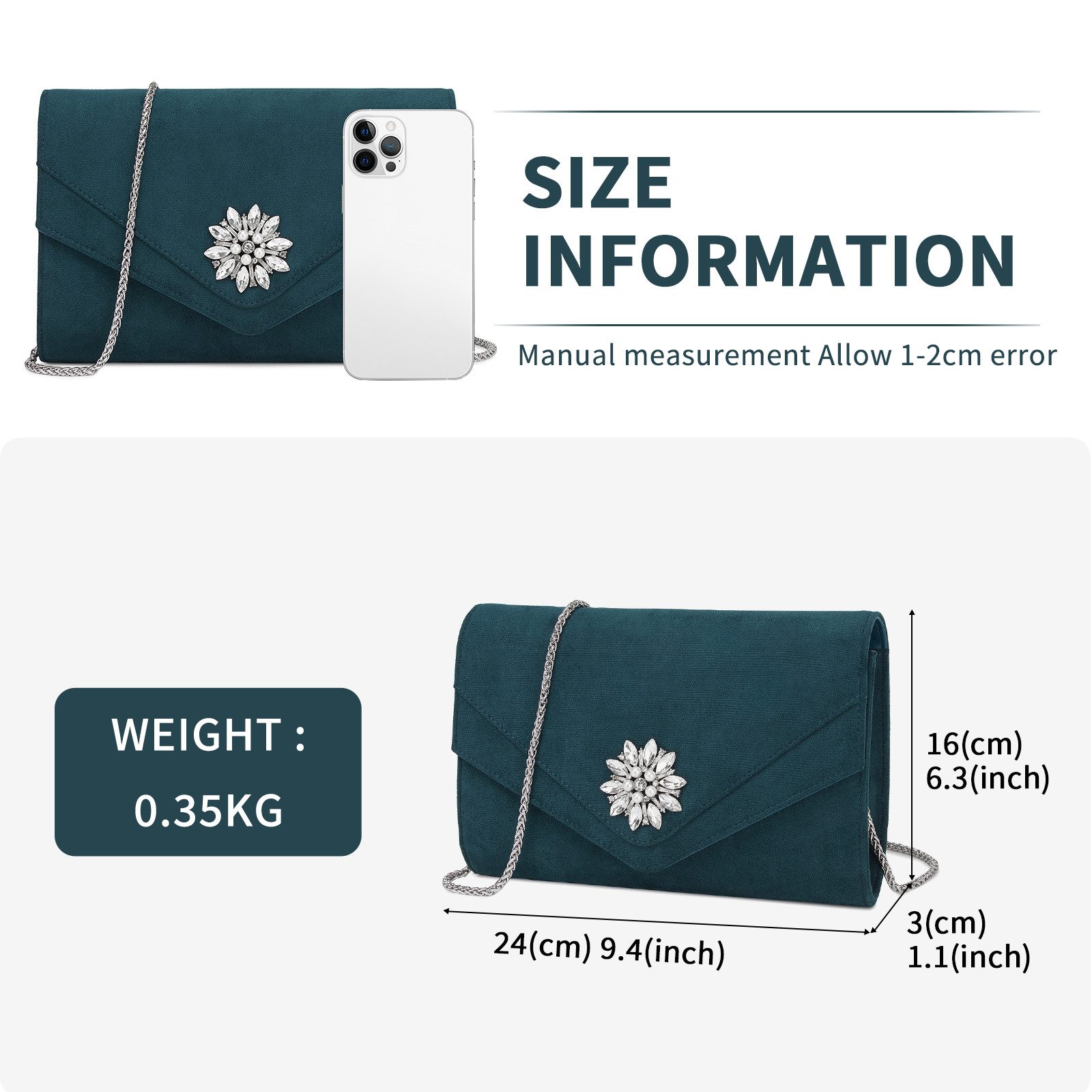 Miss Lulu Clutch Damen, Elegante Abendtasche günstig online kaufen