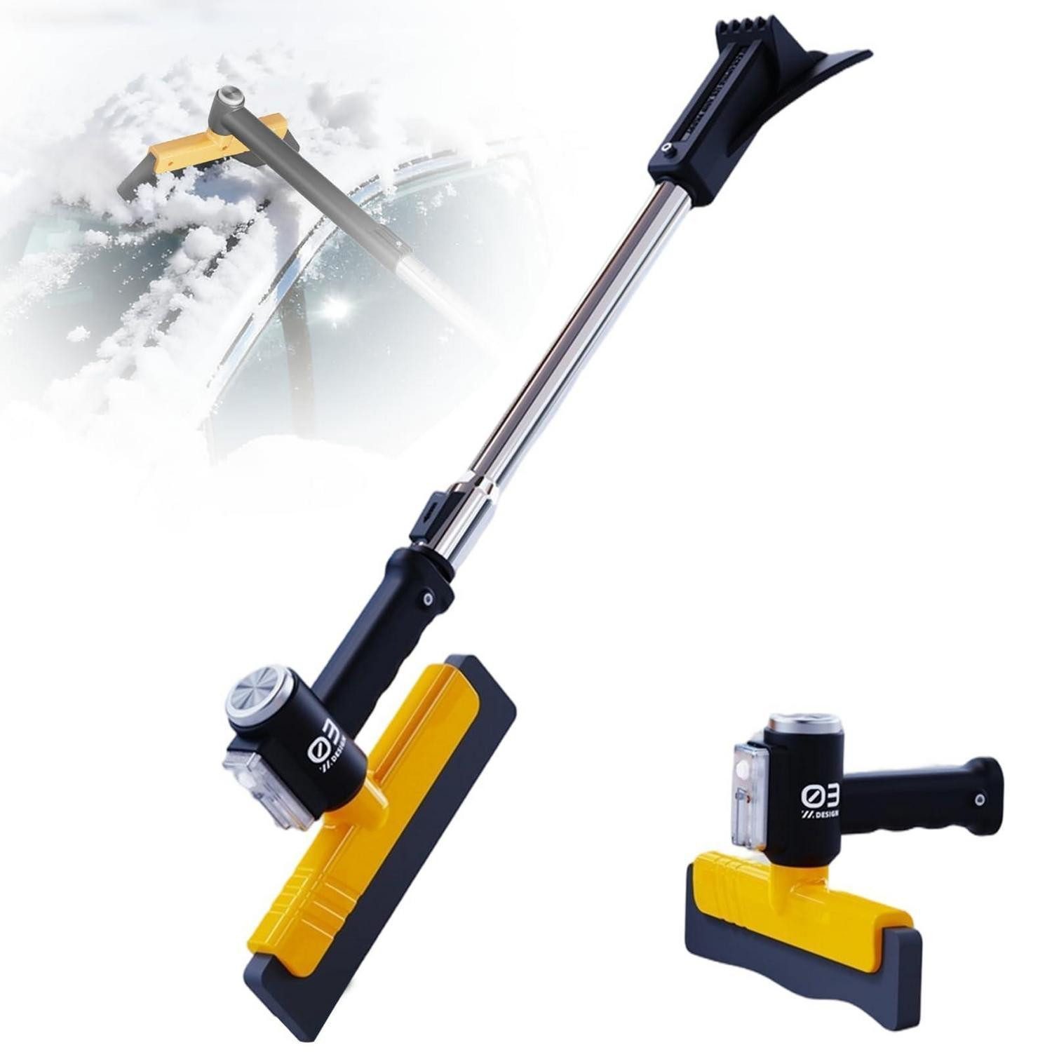 LuxusKollektion Eiskratzer Eiskratzer Teleskop 71-95 cm Bürste 360 Grad drehbar