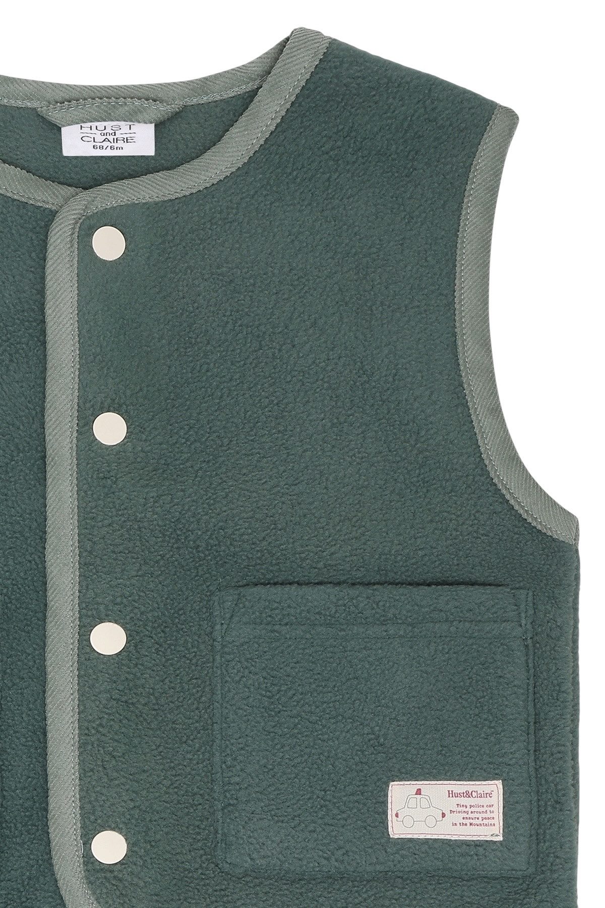 Hust & Claire Fleeceweste HCFleece (1-tlg) HCFleece Vest Jungen Fleeceweste Balsam Green