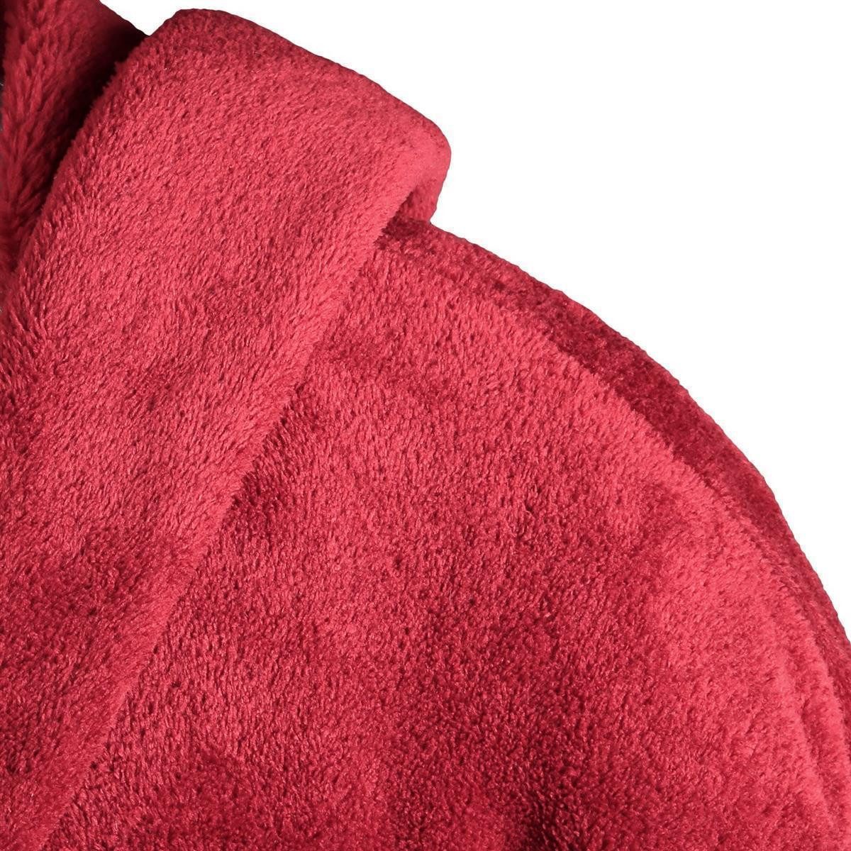 Gräfenstayn Unisex-Bademantel - Bademantel Herren mit Kapuze - Flanell-Fleece Unisex, warm & kuschelig, Waden bis Knöchellang, Fronttaschen, Gürtel, S-XXXL – Bild 4 von 5