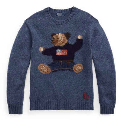 Ralph Lauren Strickpullover POLO RALPH LAUREN BEAR Pullover Wool Sweater Sweatshirt Strick-Pulli J