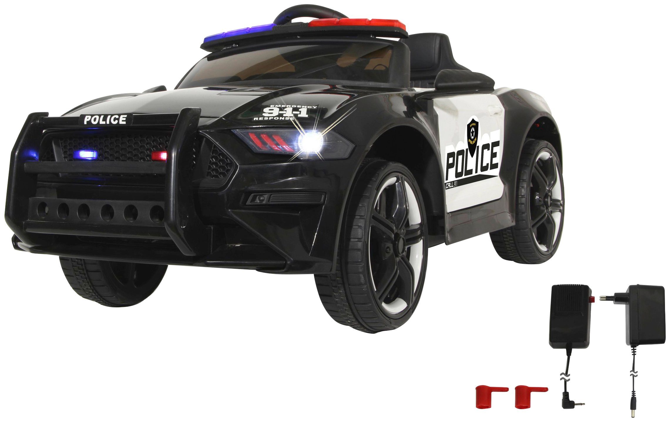Jamara Elektro-Kinderauto US Police Car, Belastbarkeit 25 kg