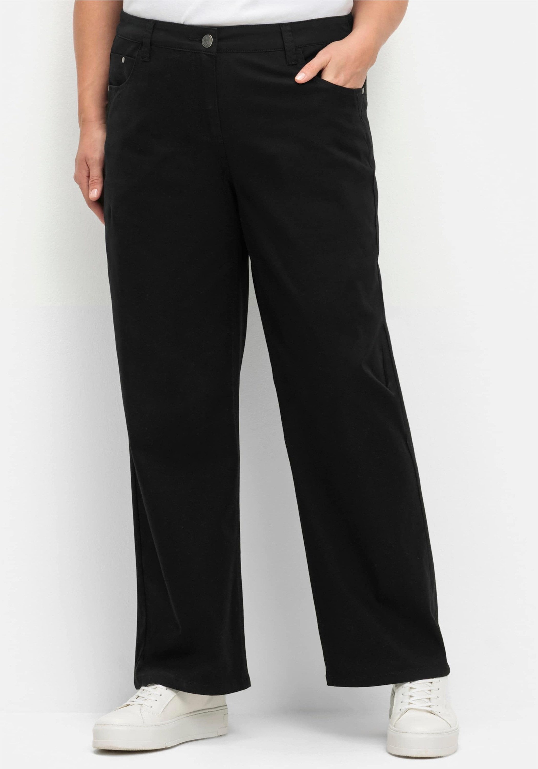 Sheego Jerseyhose Stretch-Hose normal im Curvy-Schnitt ELLA