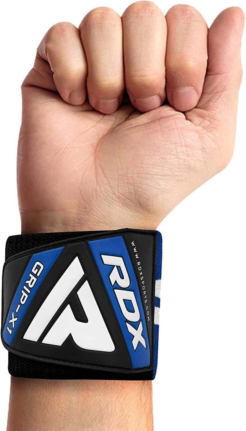 RDX Handgelenkschutz RDX Handgelenkbandagen Kraftsport, Fitness Weightlifting Blue straps