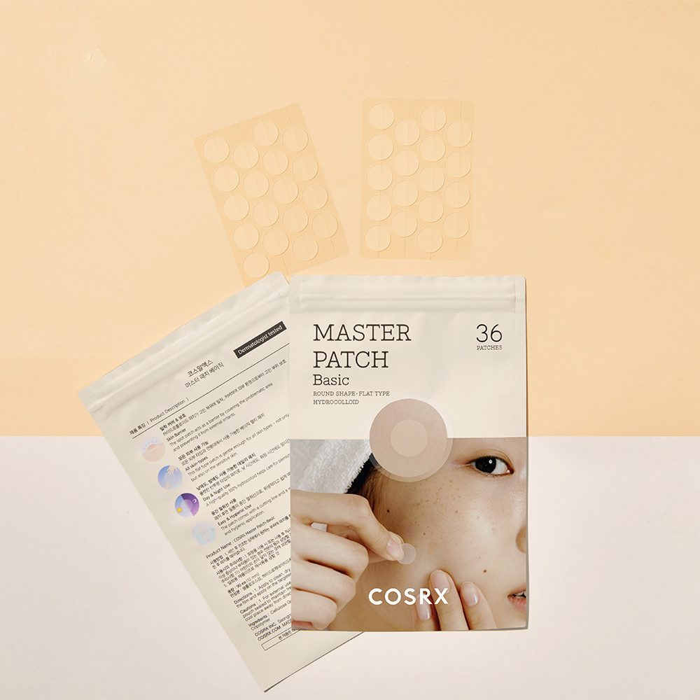 Cosrx Pickel-Tupfer MASTER PATCH BASIC 36 PATCHES, für unreine Haut, reduziert Entzündungen