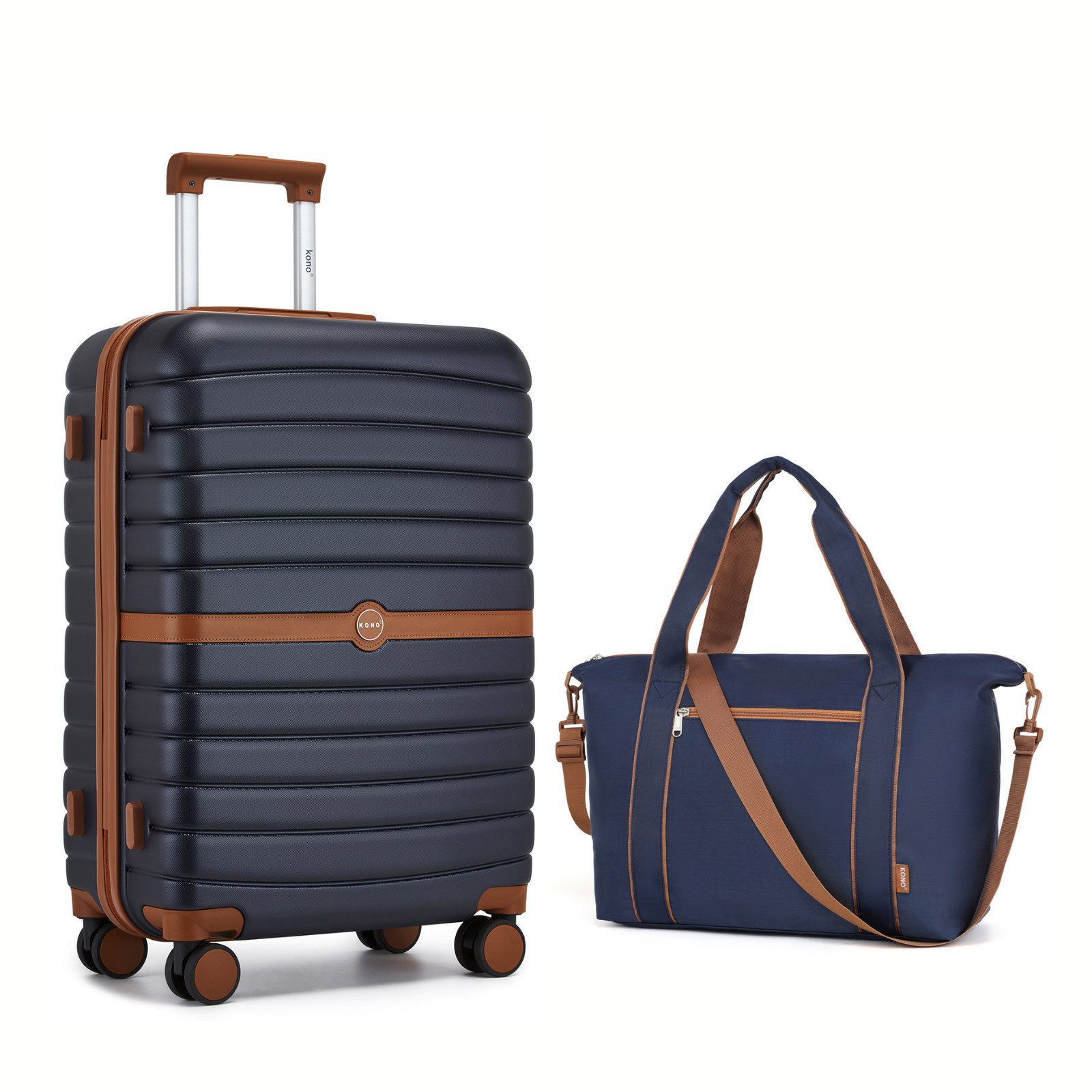 KONO Kofferset Hartschalenkoffer (55/66,5/76,5 cm Hoch)+Kabinentasche günstig online kaufen