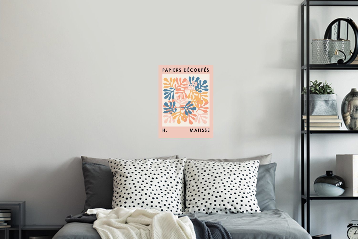 MuchoWow Wandsticker Matisse - Pflanzen Schlafzimmer St), - Wohnzimmer, Wandtattoo, Selbstklebend, Pastell Wandaufkleber, Natur - (1