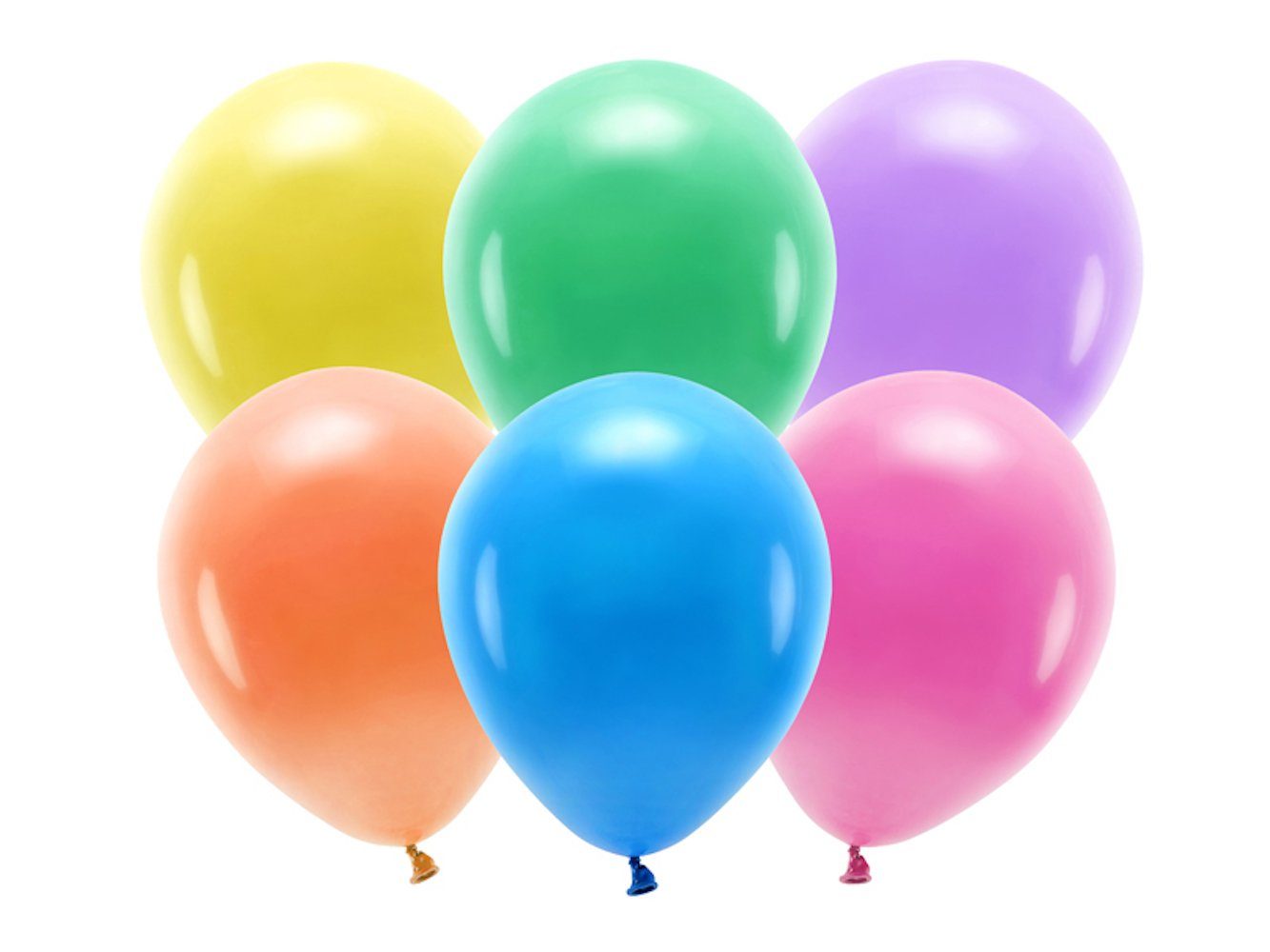 partydeco Latexballon Ballons Eco 30cm, pastell, Mix (1 VPE / 10 Stk)