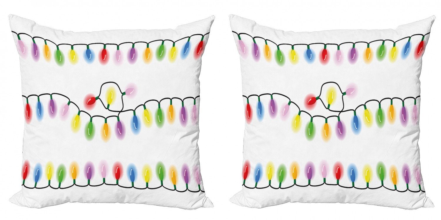 Kissenbezüge Abakuhaus Digitaldruck, Farben Leuchtende Stück), Accent (2 Modern Doppelseitiger Partei Weihnachten
