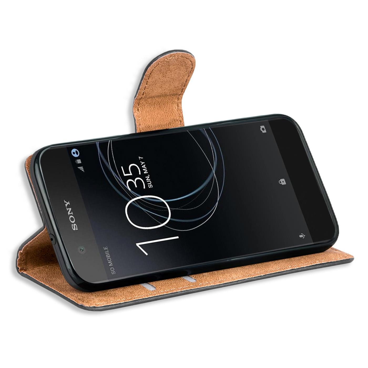 CoolGadget Handyhülle Book Case Handy Tasche für Sony Xperia XA1 Ultra 6 Zoll, Hülle Klapphülle Flip Cover für Sony XA1 Ultra Schutzhülle stoßfest
