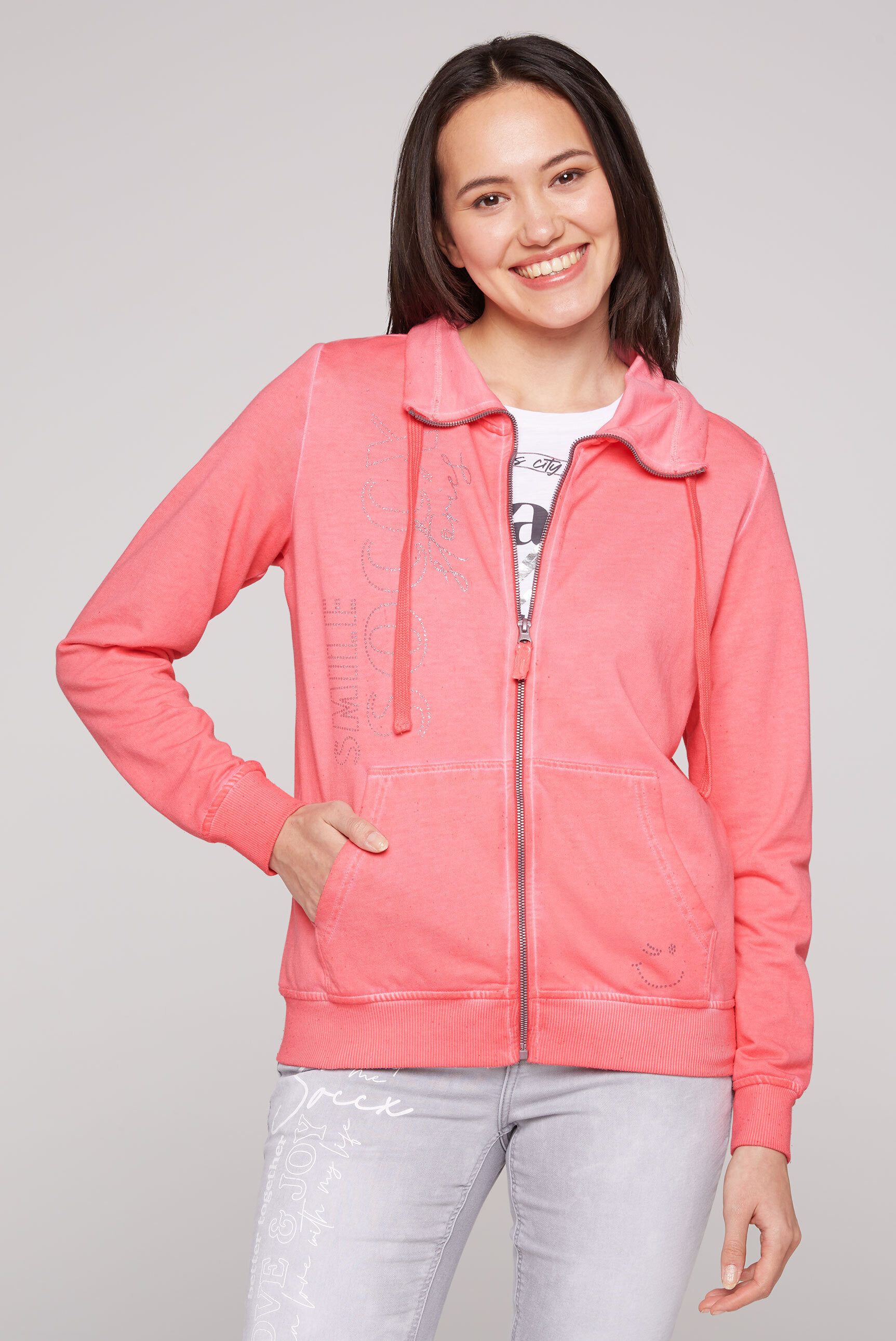 Camp David Fleecejacke Hoher Kragen Soccx Camp David Fleecejacke