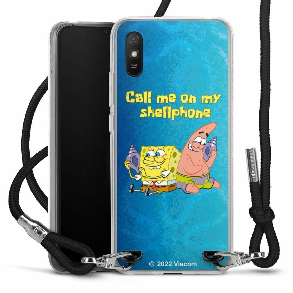 DeinDesign Handyhülle Patrick Star Spongebob Schwammkopf Serienmotiv, Xiaomi Redmi 9A Handykette Hülle mit Band Case zum Umhängen