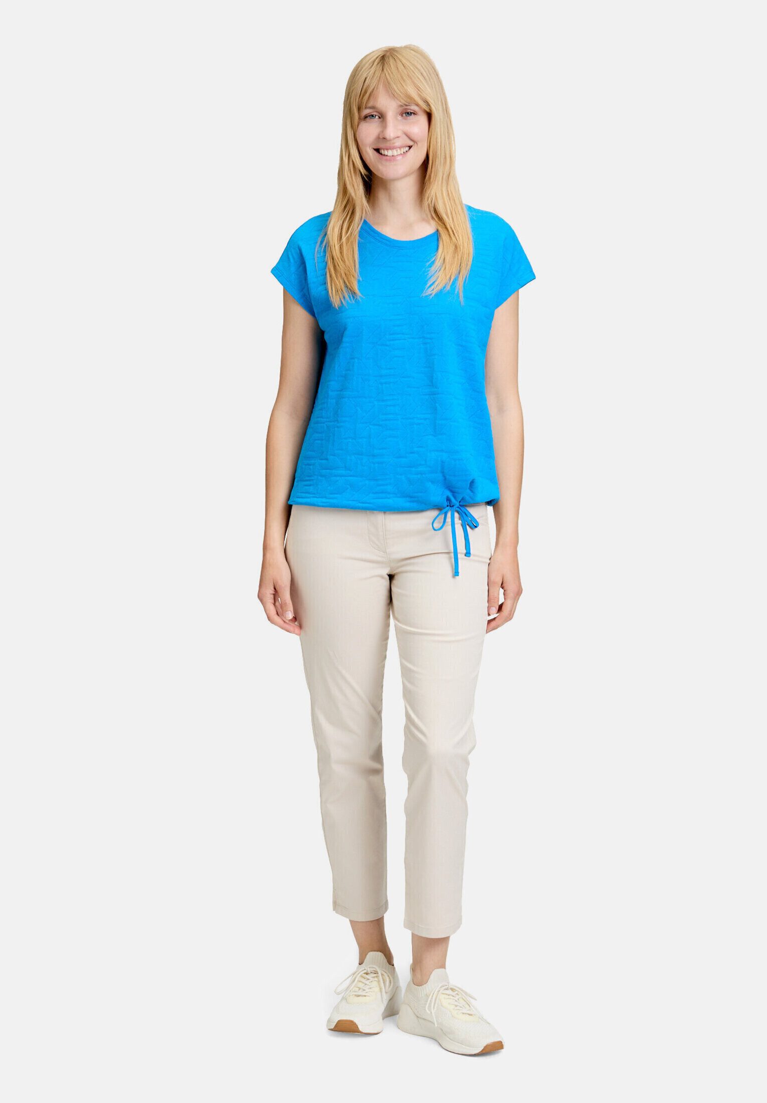 Betty Barclay Kurzarmshirt Damen mit Tunnelzug (1-tlg) Material