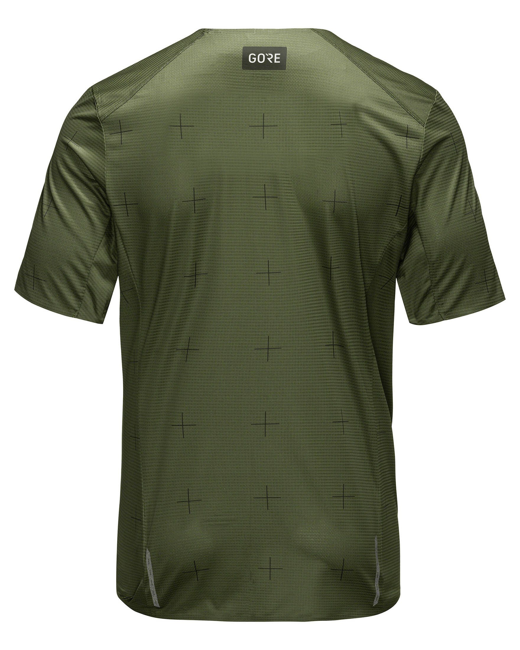GORE® Wear (1-tlg) CONTEST Green Utility Herren Laufshirt DAILY Laufshirt