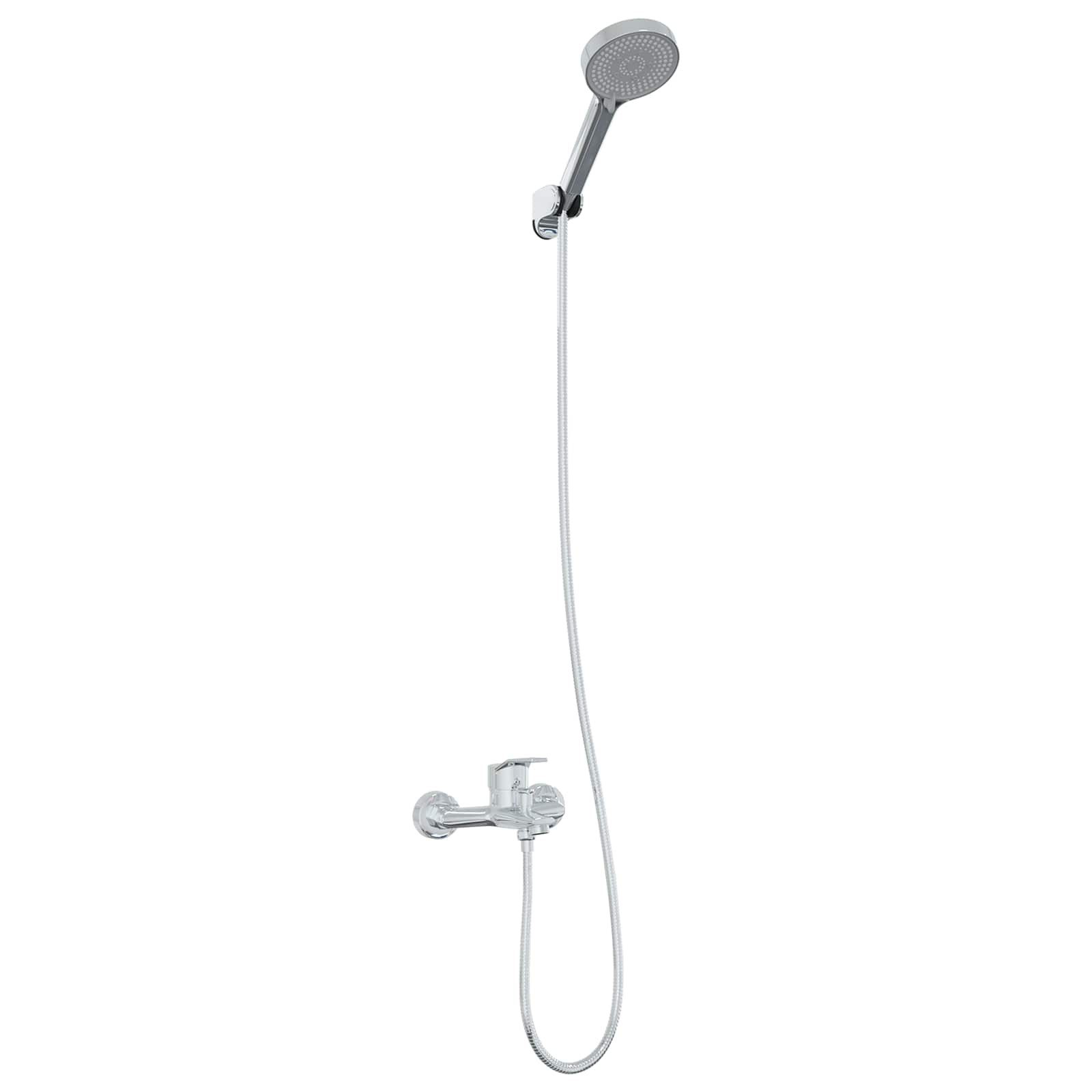 vidaXL Regenduschkopf Duschkopf Set Chrom G 1 / 2 Zoll, (1-tlg)