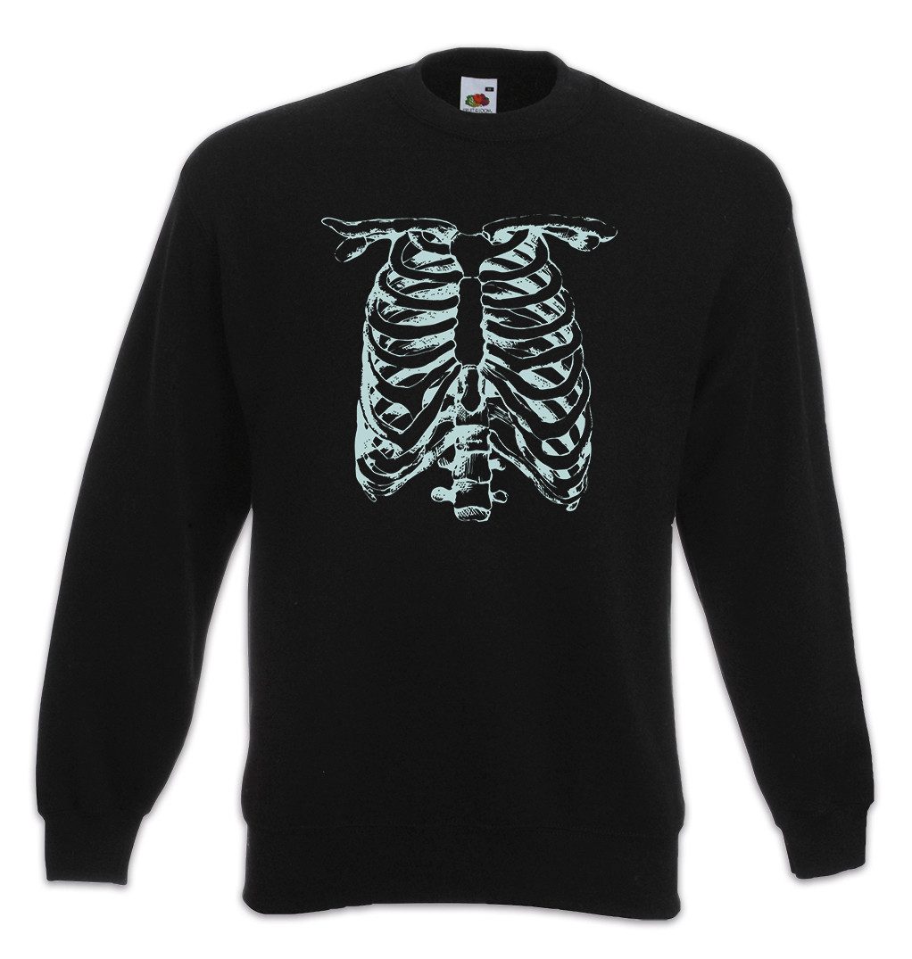 Sweatshirt Skeleton II Sweatshirt Bones Knochen Skelett Halloween Karneval