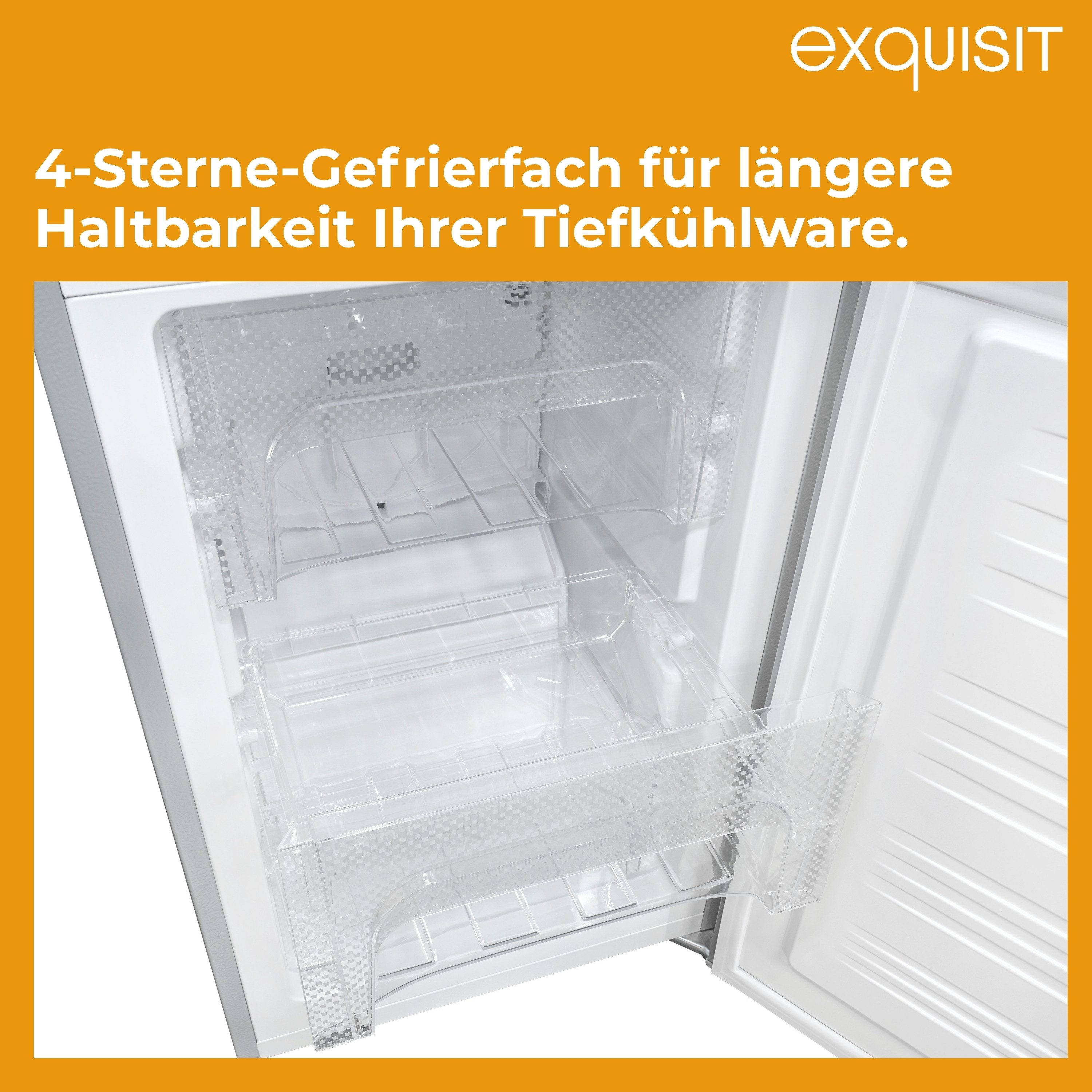 exquisit Kühl-/Gefrierkombination KGC5195-65-NF-330E, 157.5 cm hoch, 48.5 cm breit, No-Frost-Technik, LED-Beleuchtung, wechselbarer Türanschlag – Bild 5 von 5