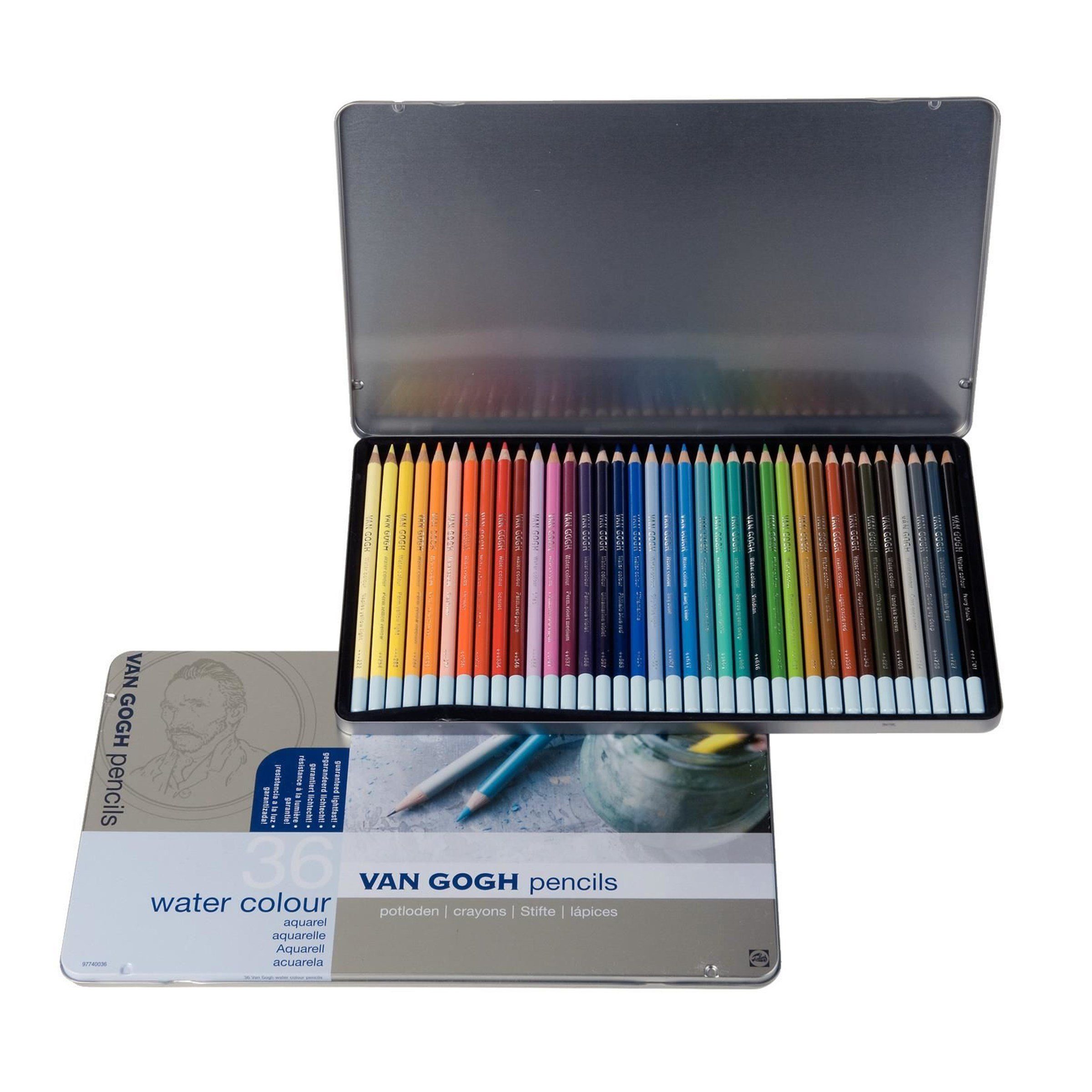 Talens Aquarellstifte Van Gogh Watercolour Pencil Set 36 Aquarellstifte, (36-tlg), im Metalletui