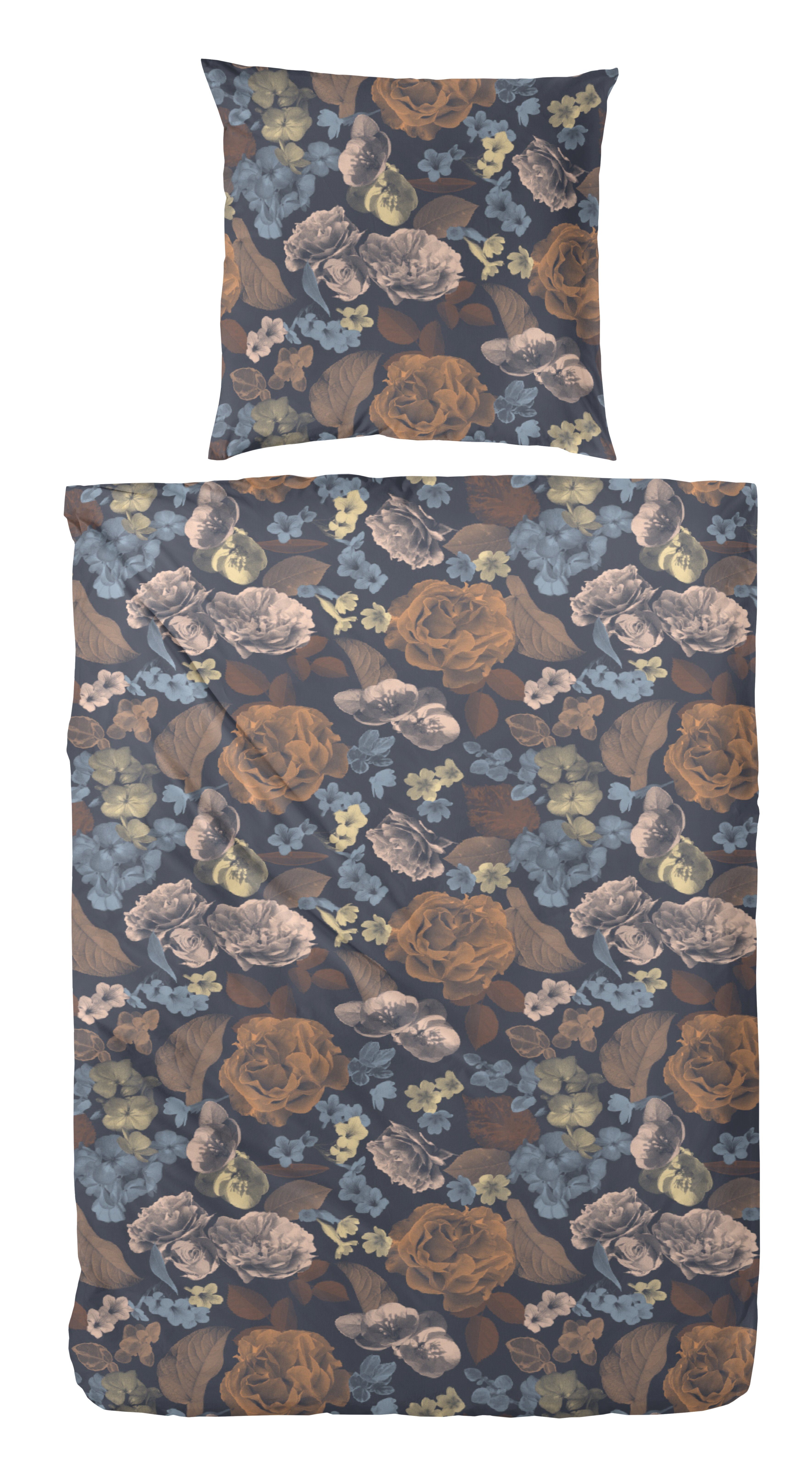 Primera Bettwäsche Edelflanell-Bettwäsche Exciting, Edel-Köper-Flanell, 2 teilig, mit einem aufregenden Blumenmuster