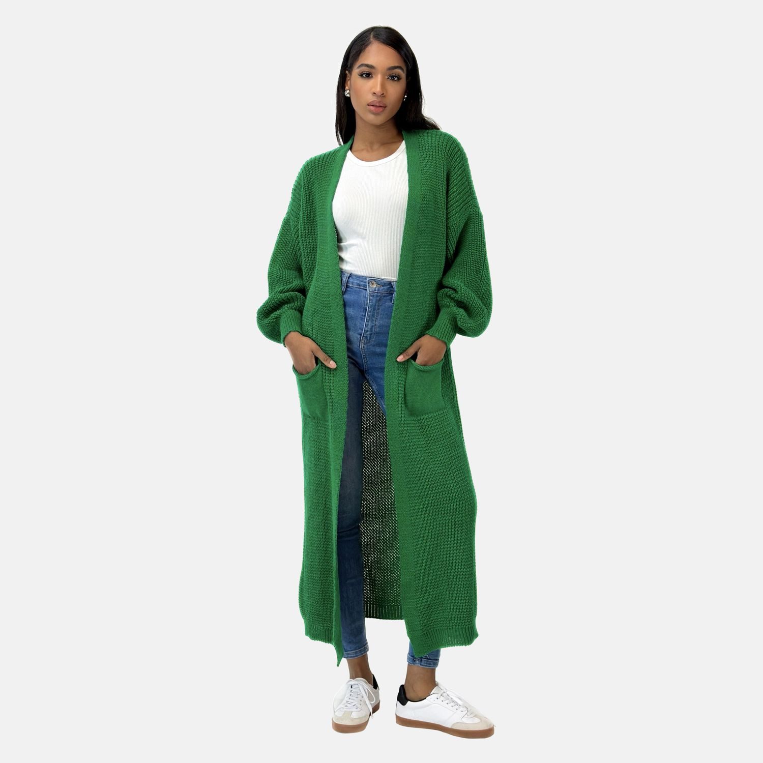 Elara Cardigan Elara Langer Damen Oversize günstig online kaufen