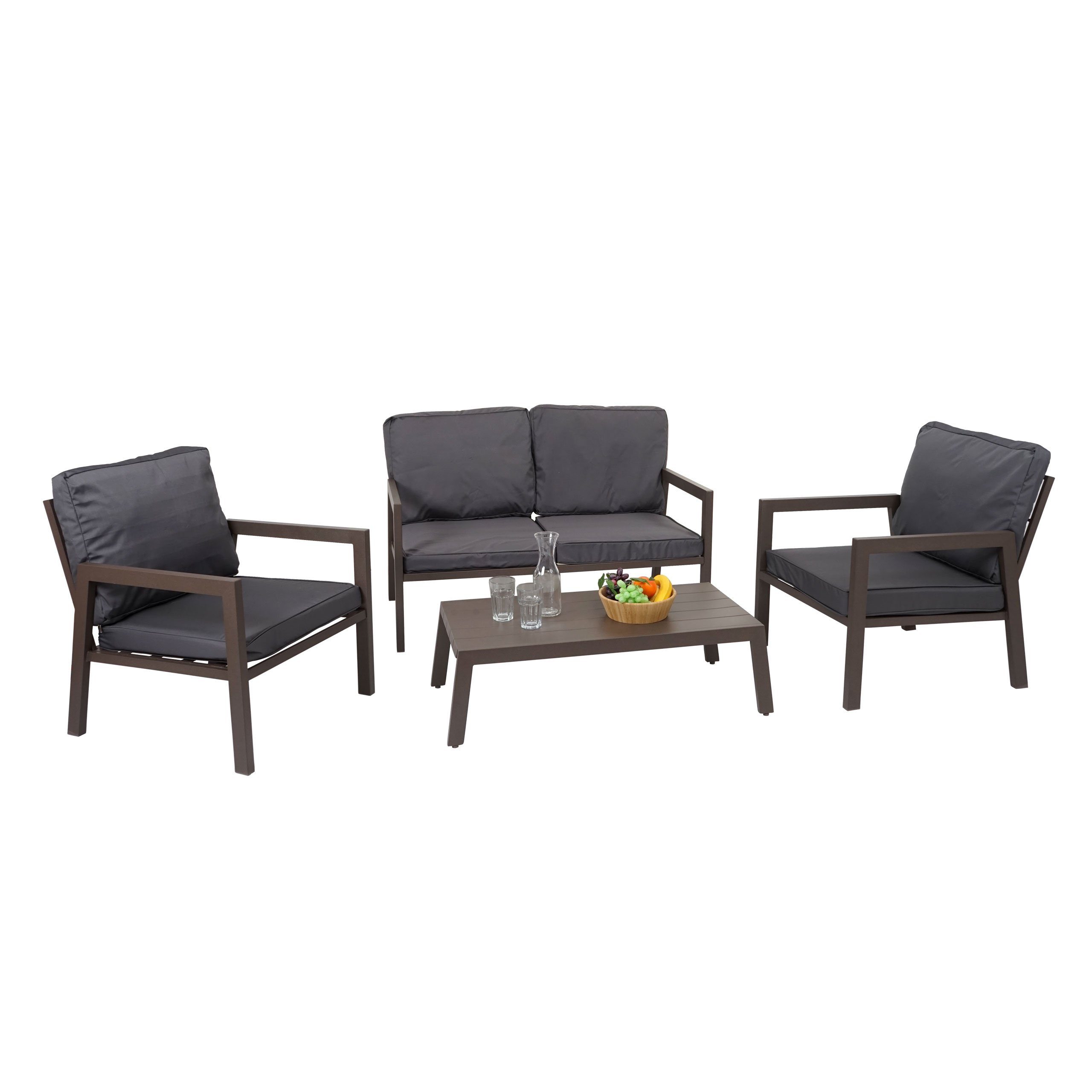 MCW Gartenlounge-Set MCW-L64, (4-tlg), Mit Armlehne, Stabile Konstruktion