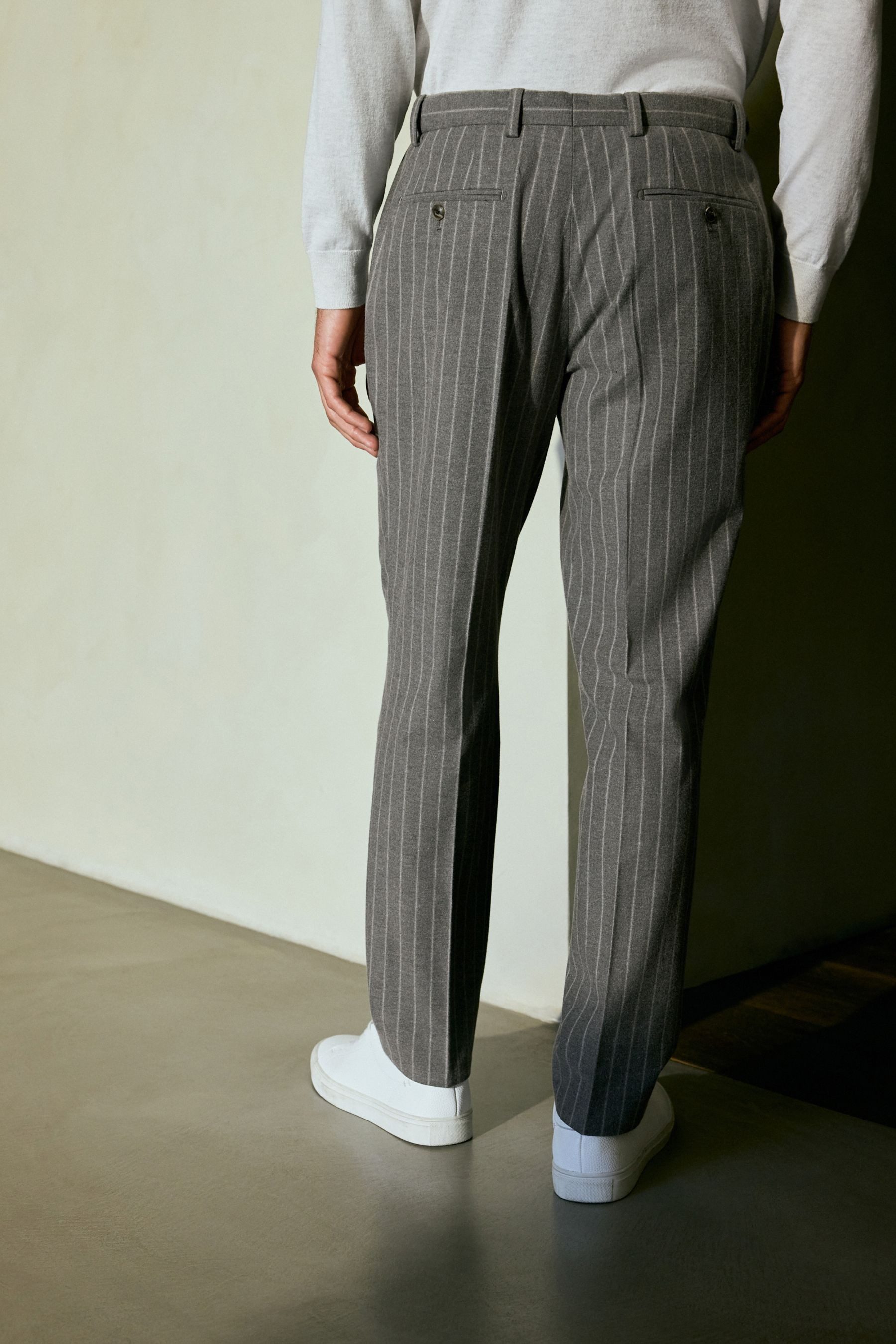 Next Anzughose Slim Fit Anzughose mit Streifen (1-tlg) günstig online kaufen