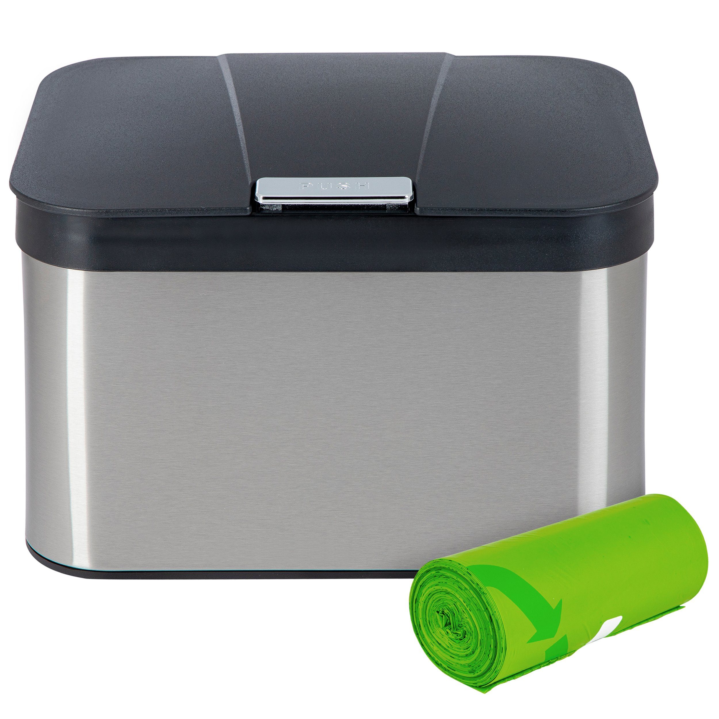 ONVAYA Контейнер для органических отходов Komposteimer mit Deckel, Abfallbehälter mit Müllbeutel, Komposter