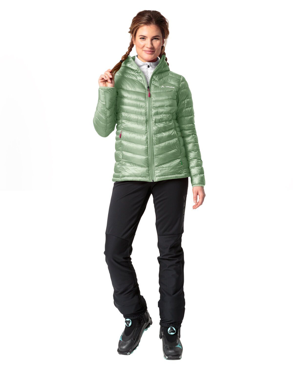 Women's kompensiert Insulation (1-St) willow Batura green Klimaneutral Outdoorjacke Jacket VAUDE Hooded