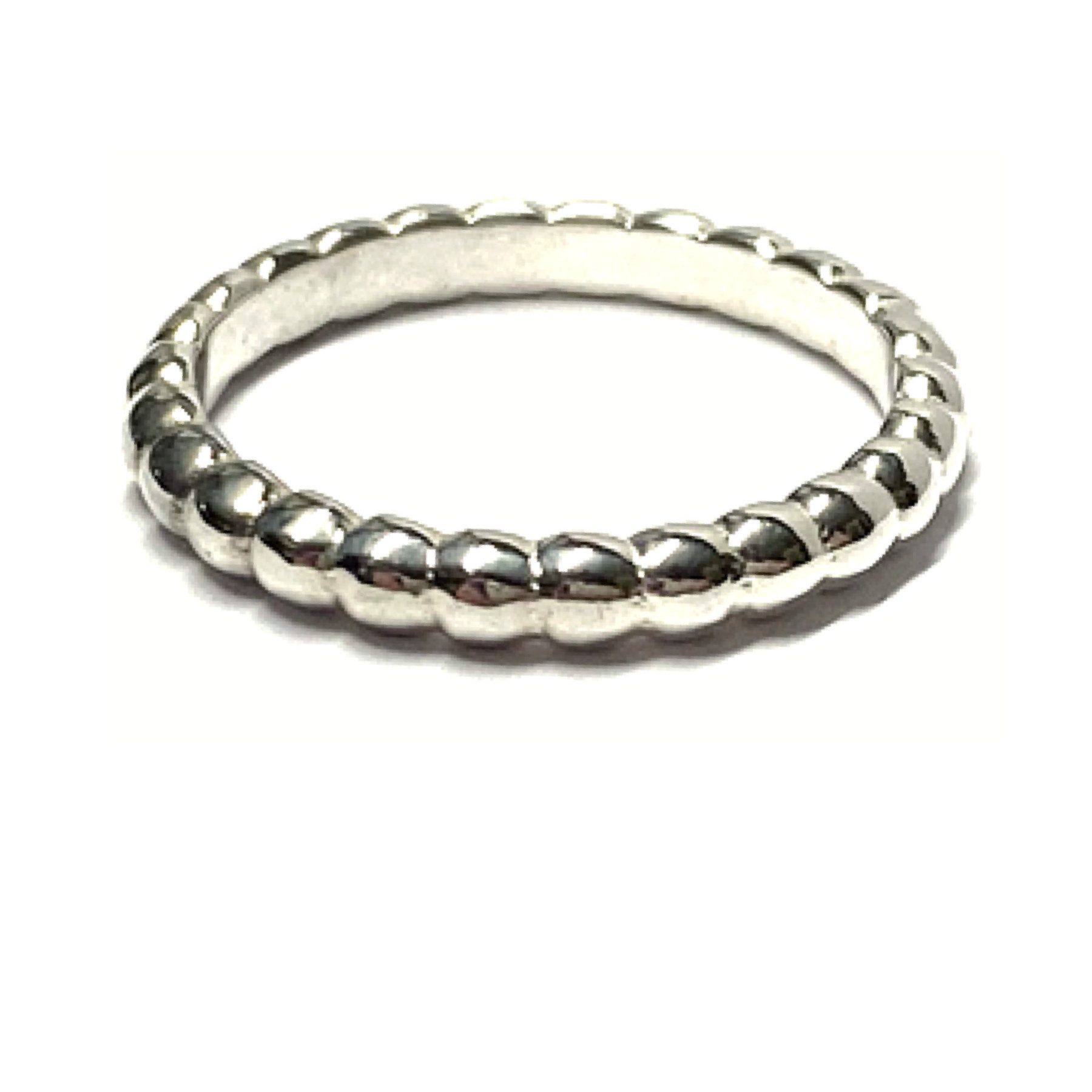 Edelschmiede925 Schmuckset Ring 925/- Silber Klassiker Bandring Kugelschiene #50