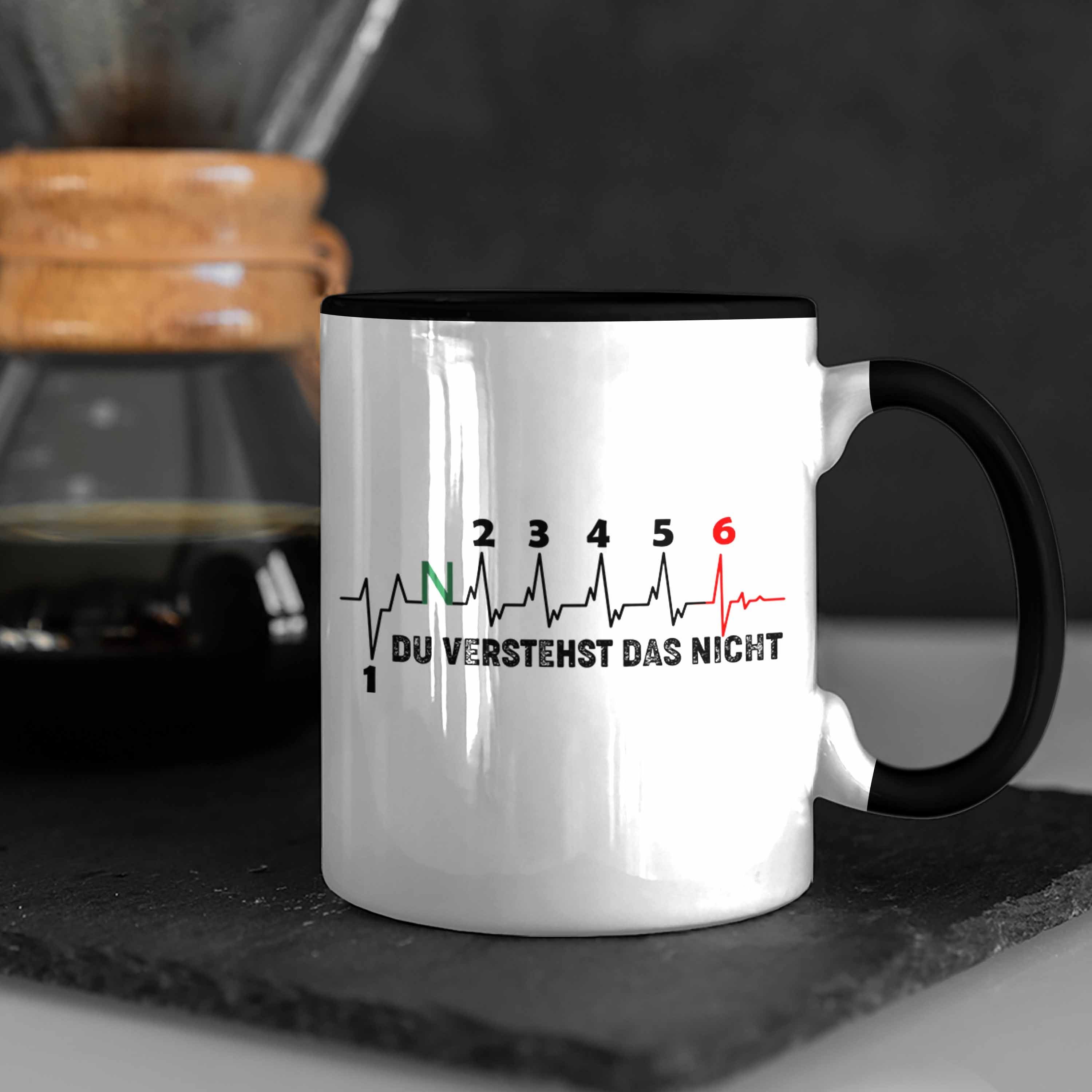 Geschenkidee Verstehst Das Motorrad Tasse - Tuner Biker Tasse Nicht Auto Trendation Du Gangschaltung Trendation Schwarz