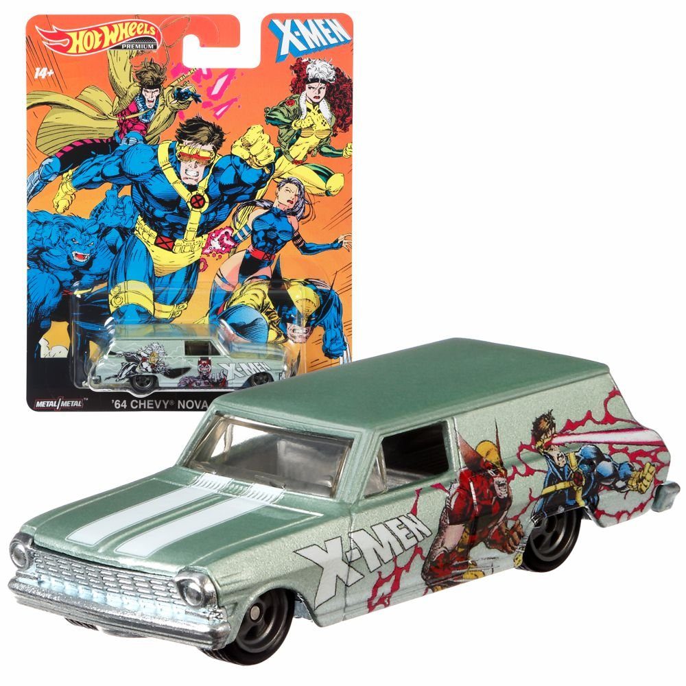 Spielzeug-Auto Pop Culture X-Men Hot Wheels Premium Auto Set Cars Mattel