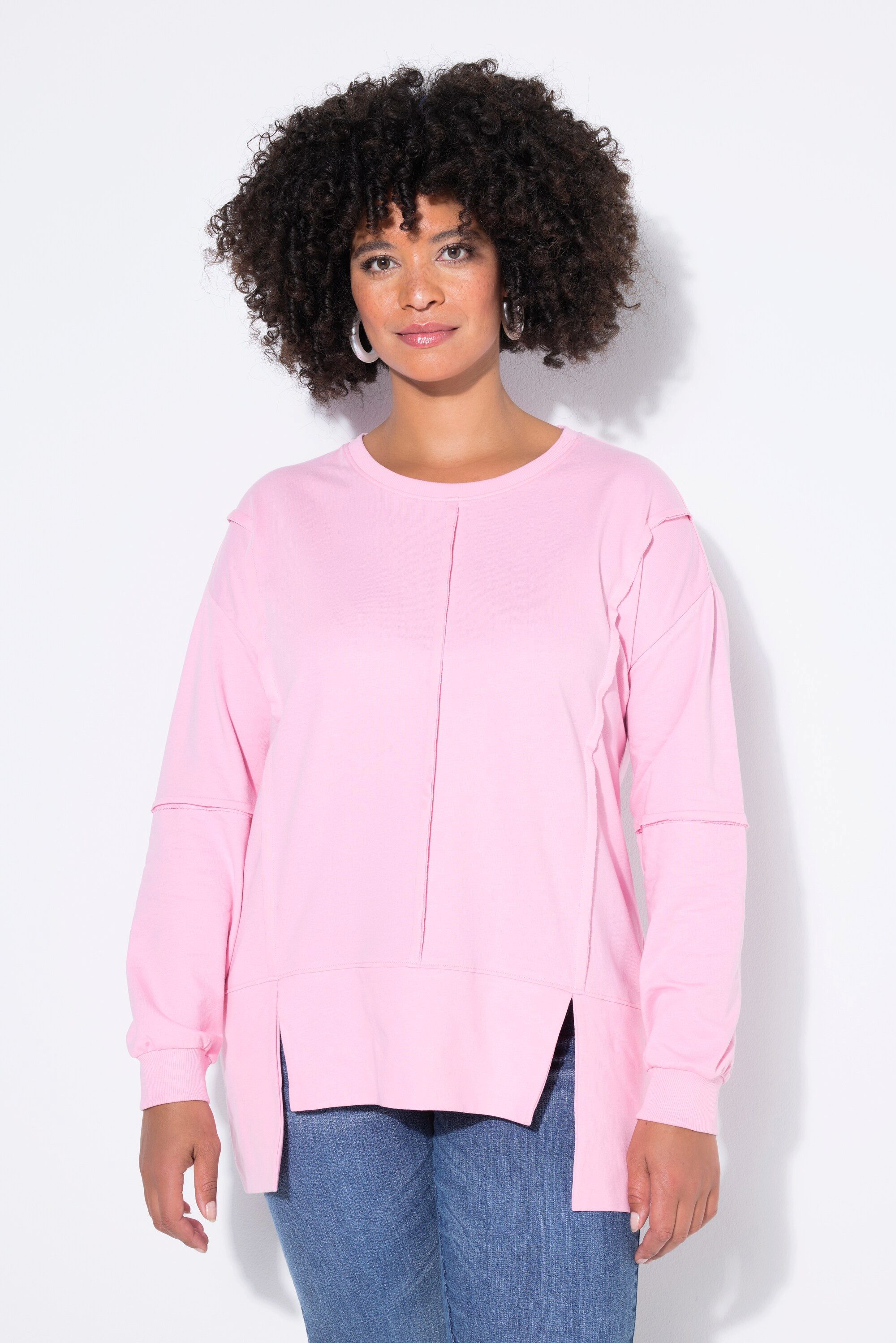 Angel of Style Sweatshirt Sweatshirt Loose Fit Ziernähte Saum-CutOut günstig online kaufen