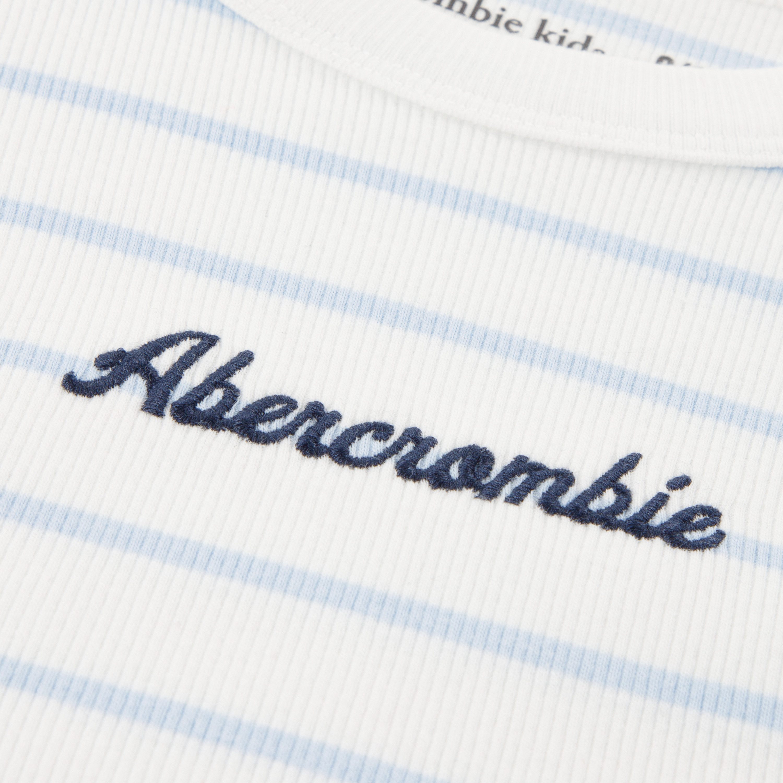Abercrombie Kids Ripptanktop AFG ESSENTIAL HIGH NECK TANK mit Logo Schriftzug – Bild 4 von 4