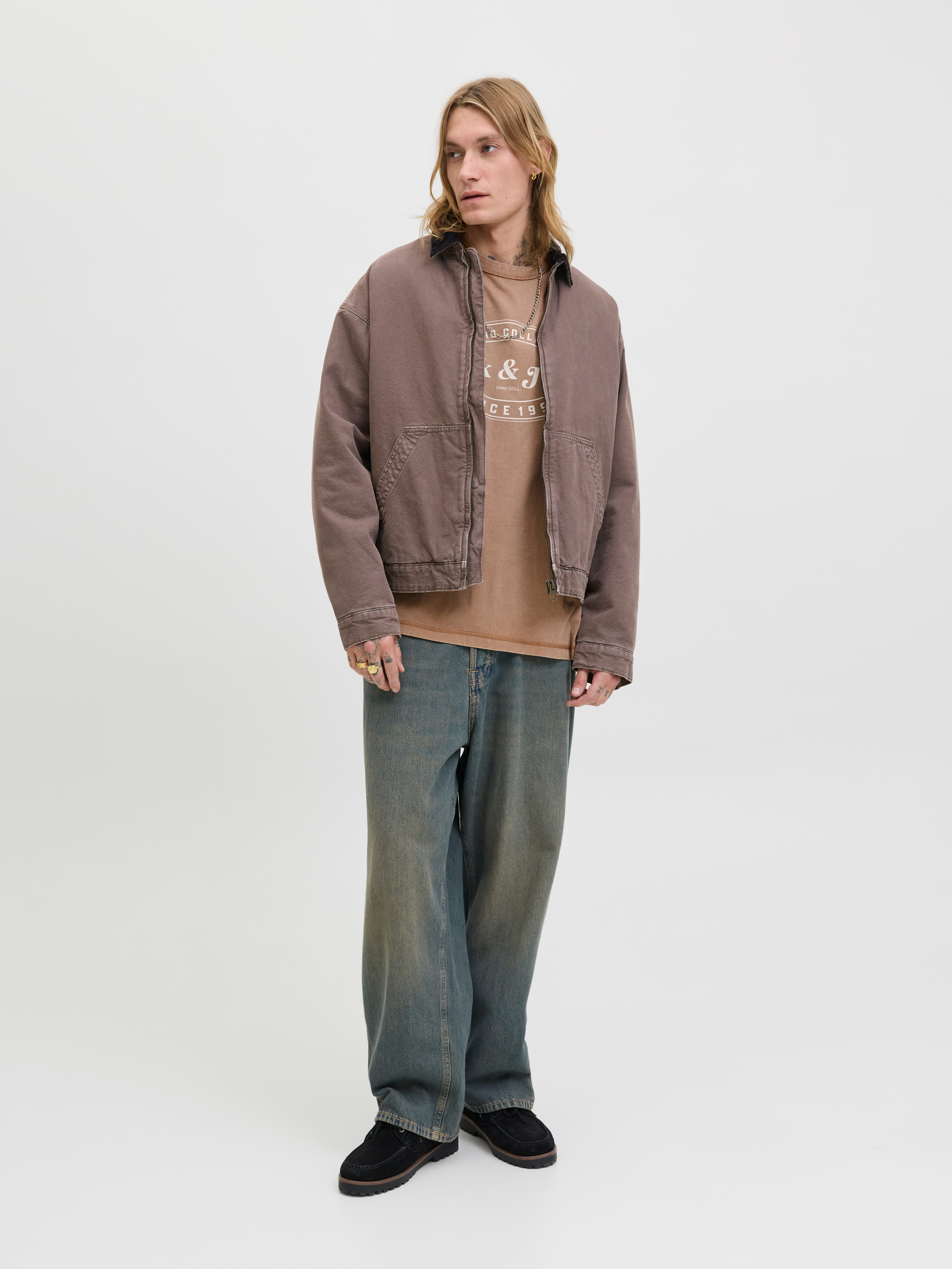 Jack & Jones Rundhalsshirt JJEDOVER PRINT TEE SS CREW NECK