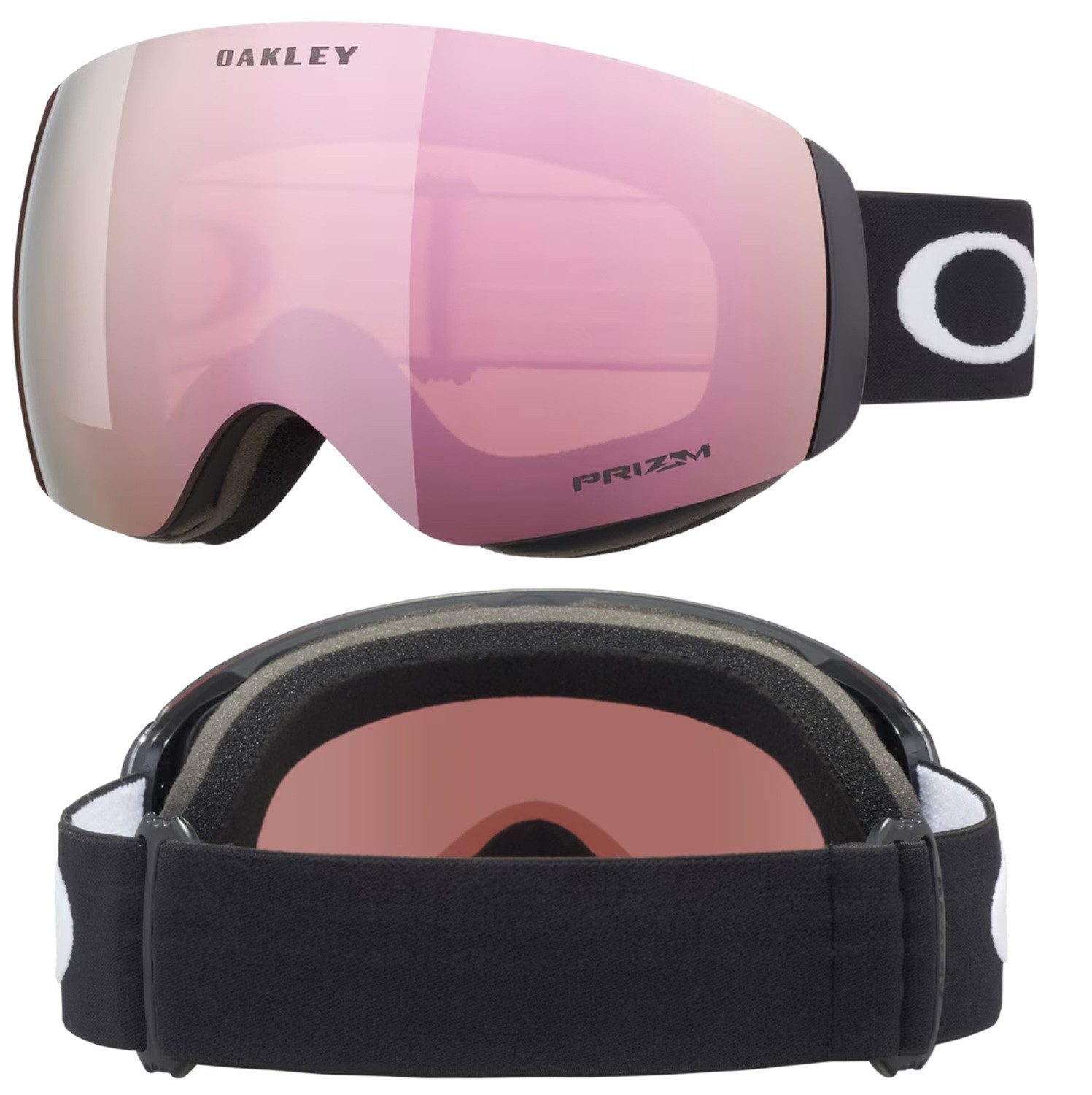 Oakley Skibrille Oakley Flight Deck Grösse M Skibrille Black Prizm HI Pink Iridium