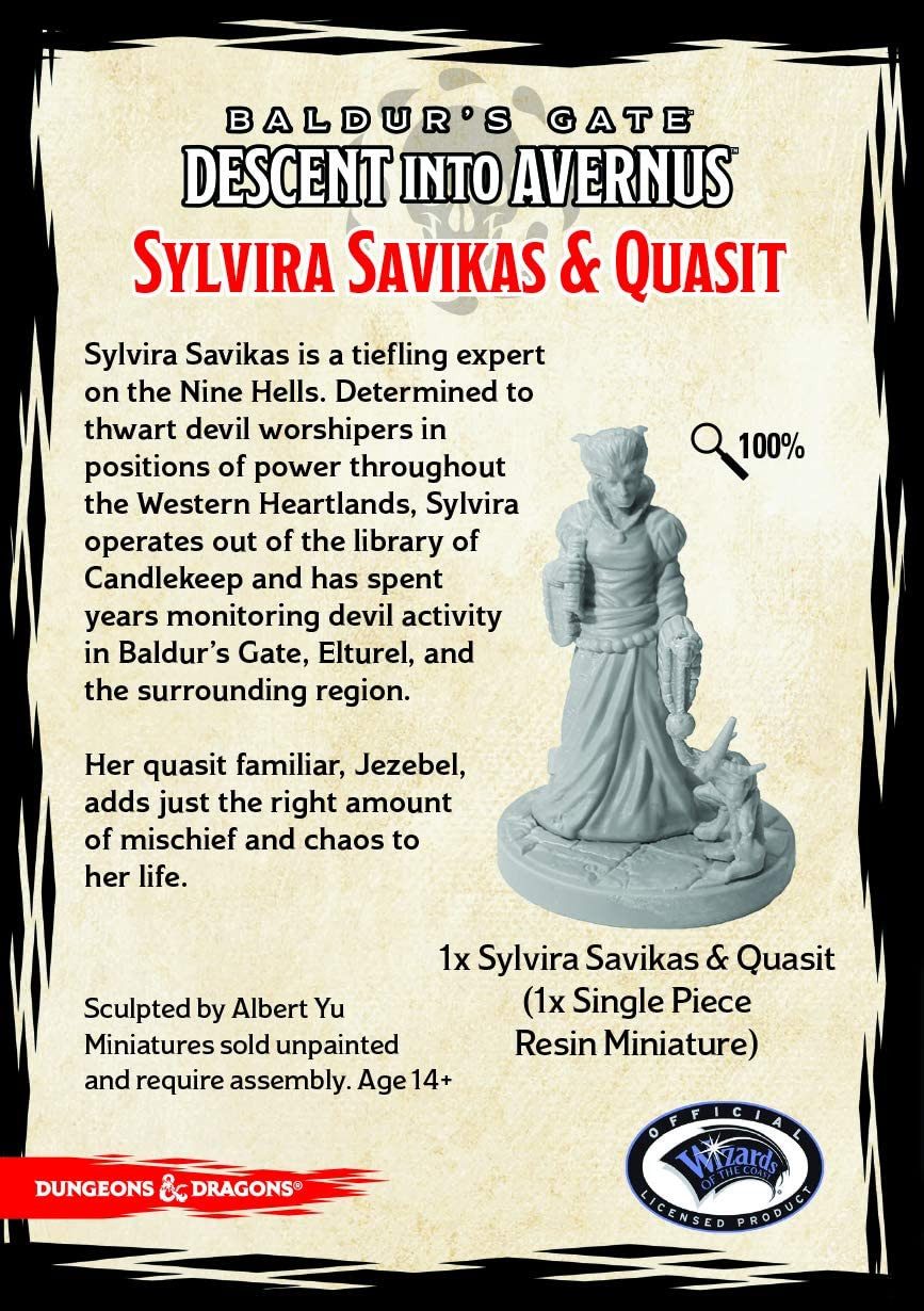 DUNGEONS & DRAGONS Spiel D&D: Descent into Avernus - Sylvira Savikas (1 Figur)
