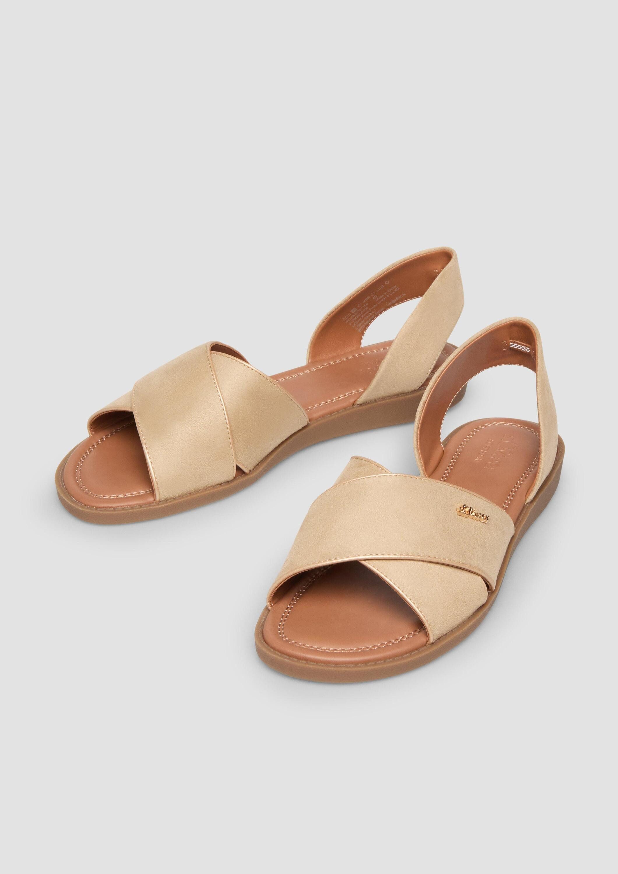 s.Oliver Sandalen Sandale Cleane Sandalen in Leder-Optik