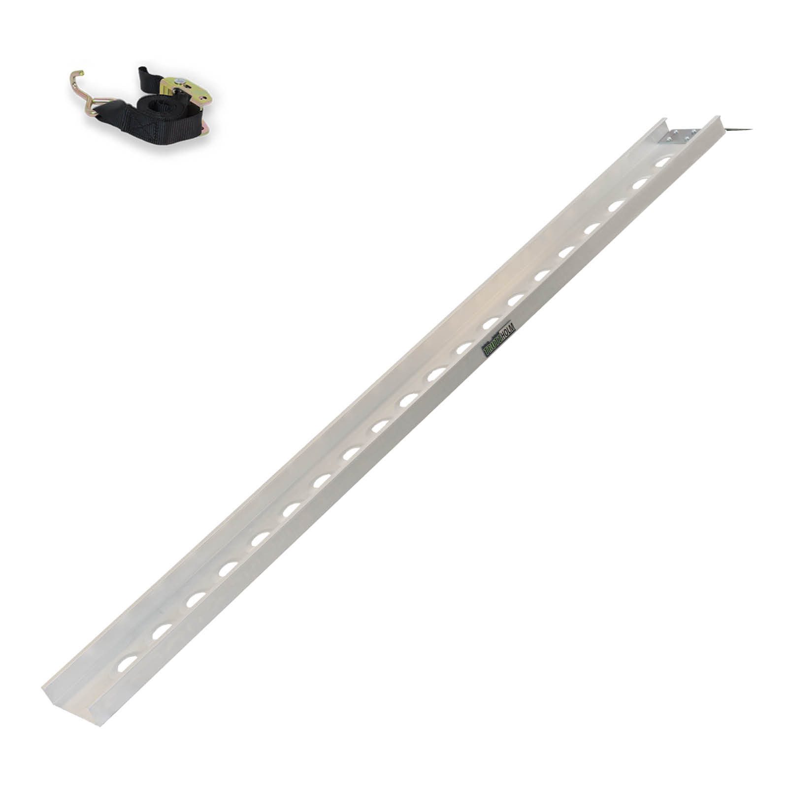 Auffahrrampe Alu Auffahrschiene 194 cm Traglast 200kg starr grau Verladerampe Rampe