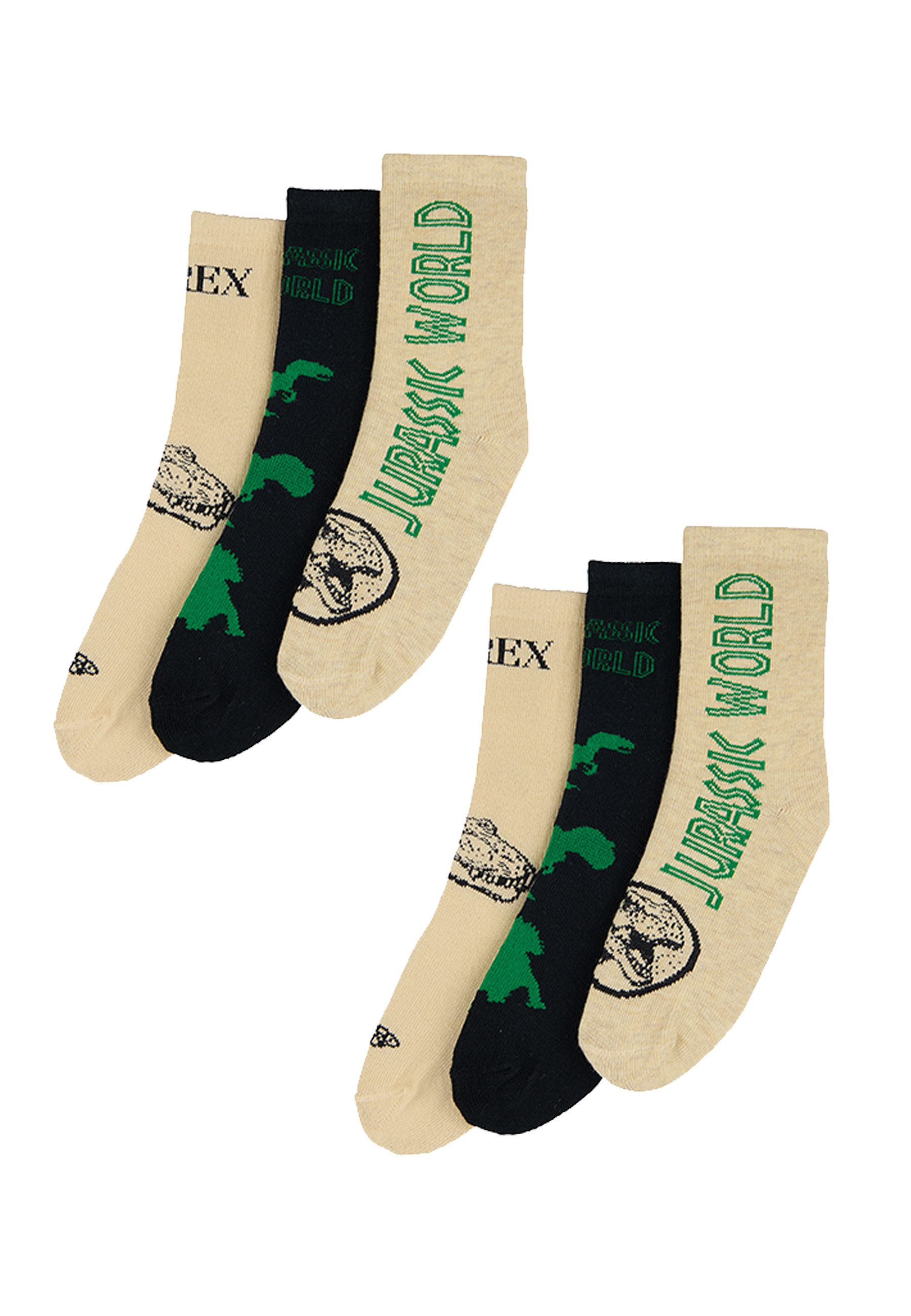 ONOMATO! Socken Jurassic World Kinder Jungen Socken 6er Pack (6-Paar)