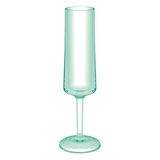 KOZIOL Sektglas »Cheers No. 5 Transparent Jade, 100 ml«, Kunststoff