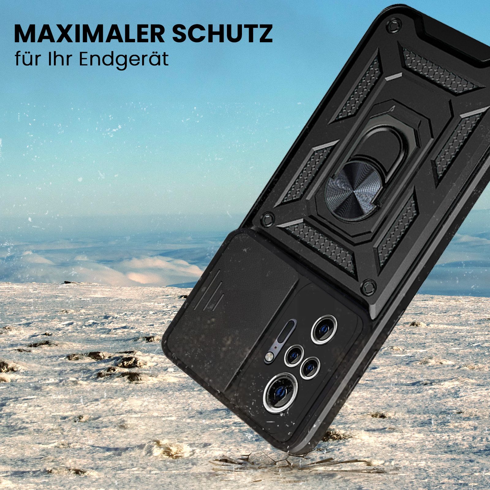 Tec-Expert Handyhülle Outdoor Cover Hülle für Xiaomi Redmi Note 10 Pro 6.67 Zoll, 6.67", Premium Hülle mit Kameraschutz aus verstärktem Polycarbonat