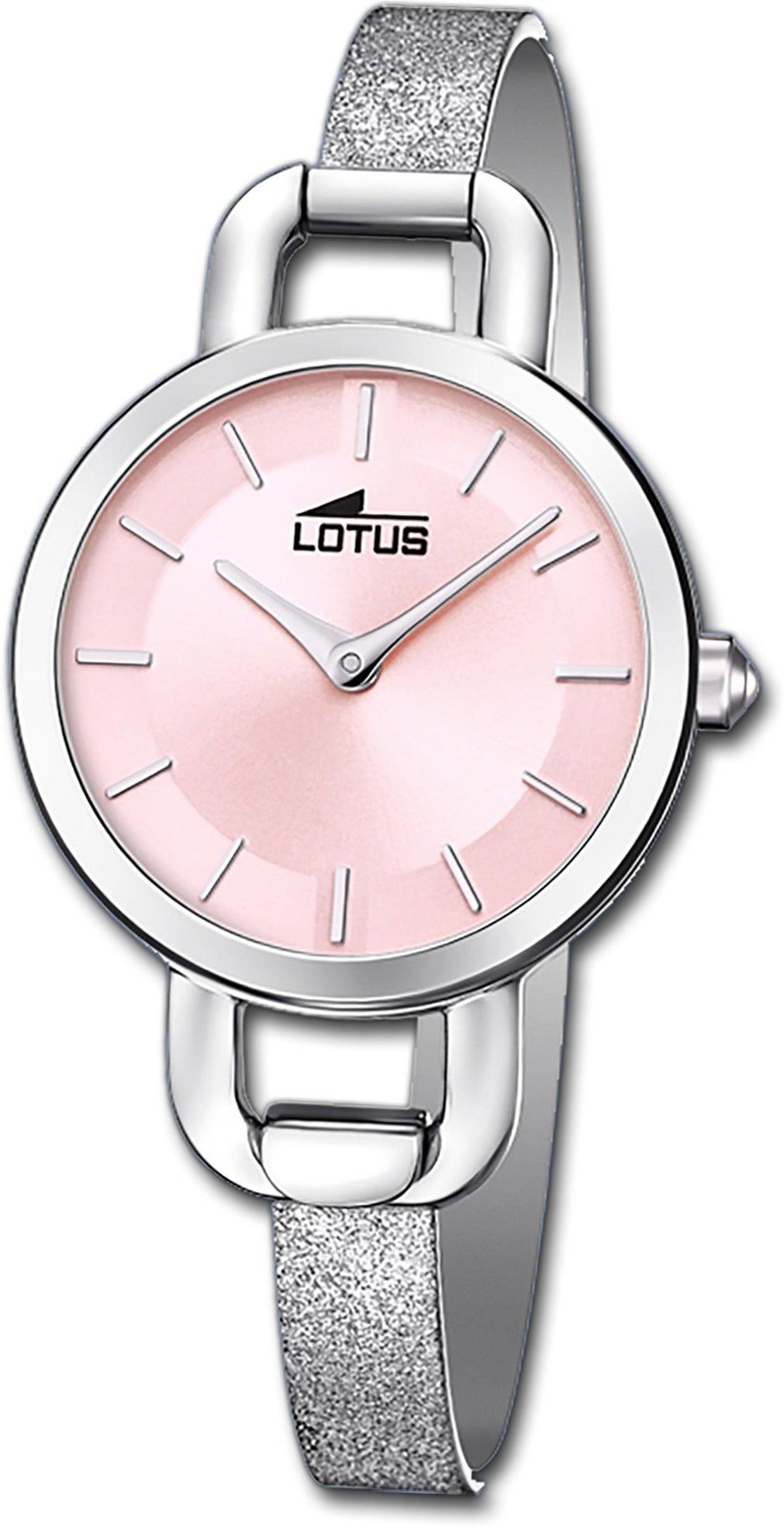 Leder mit Uhr Elegant-S 18746/2, Lotus Gehäuse, Damen Quarzuhr Lederarmband, 28mm), Damenuhr klein Lotus rundes Analog (ca.