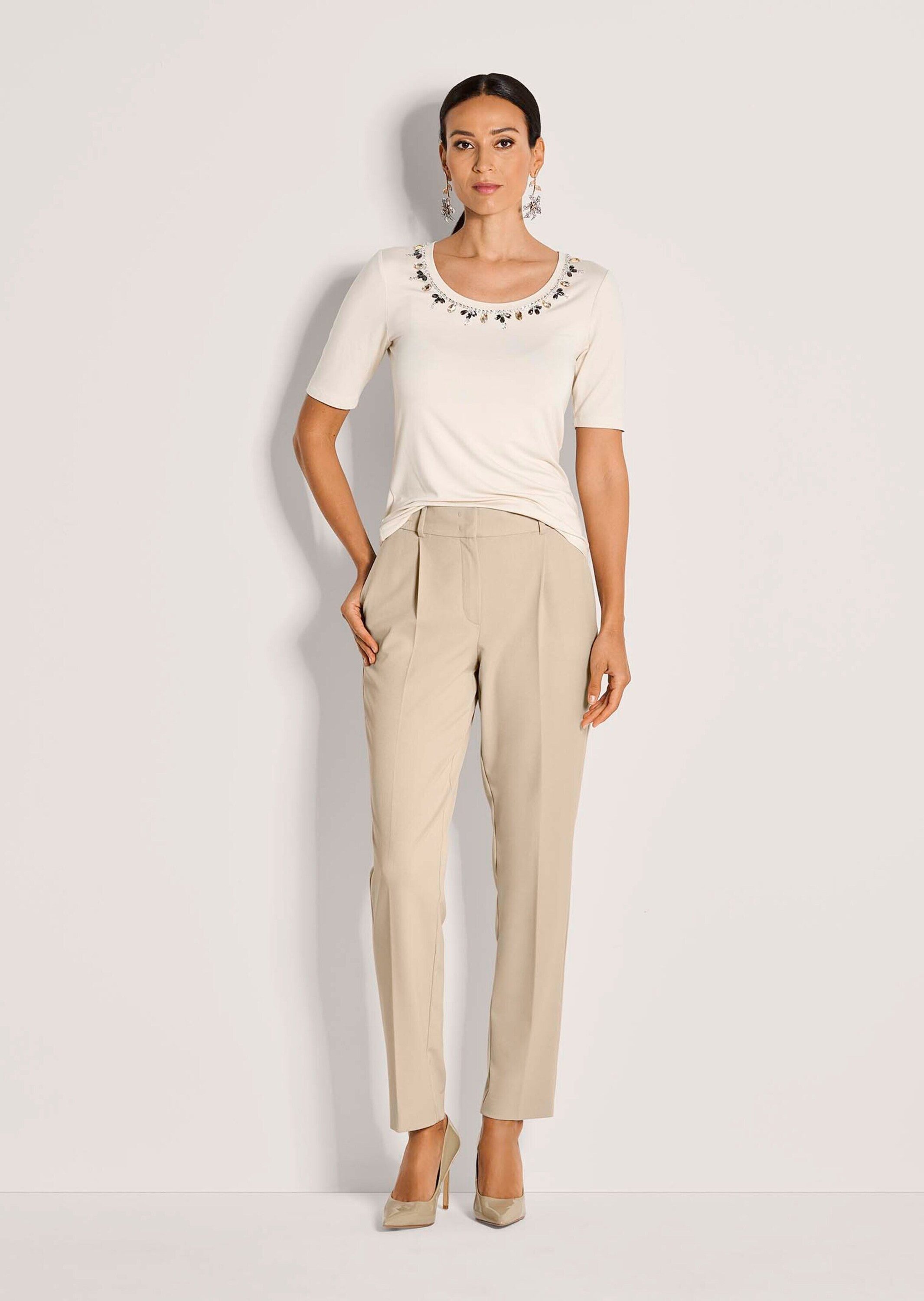 MADELEINE Bundfaltenhose Konische Businesshose mit Stretch-Komfort Schmal z günstig online kaufen