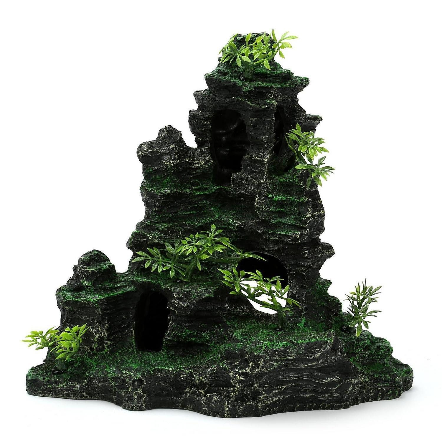 LuxusKollektion Aquariendeko Aquarium-Dekoration Bergblick Stein Groß