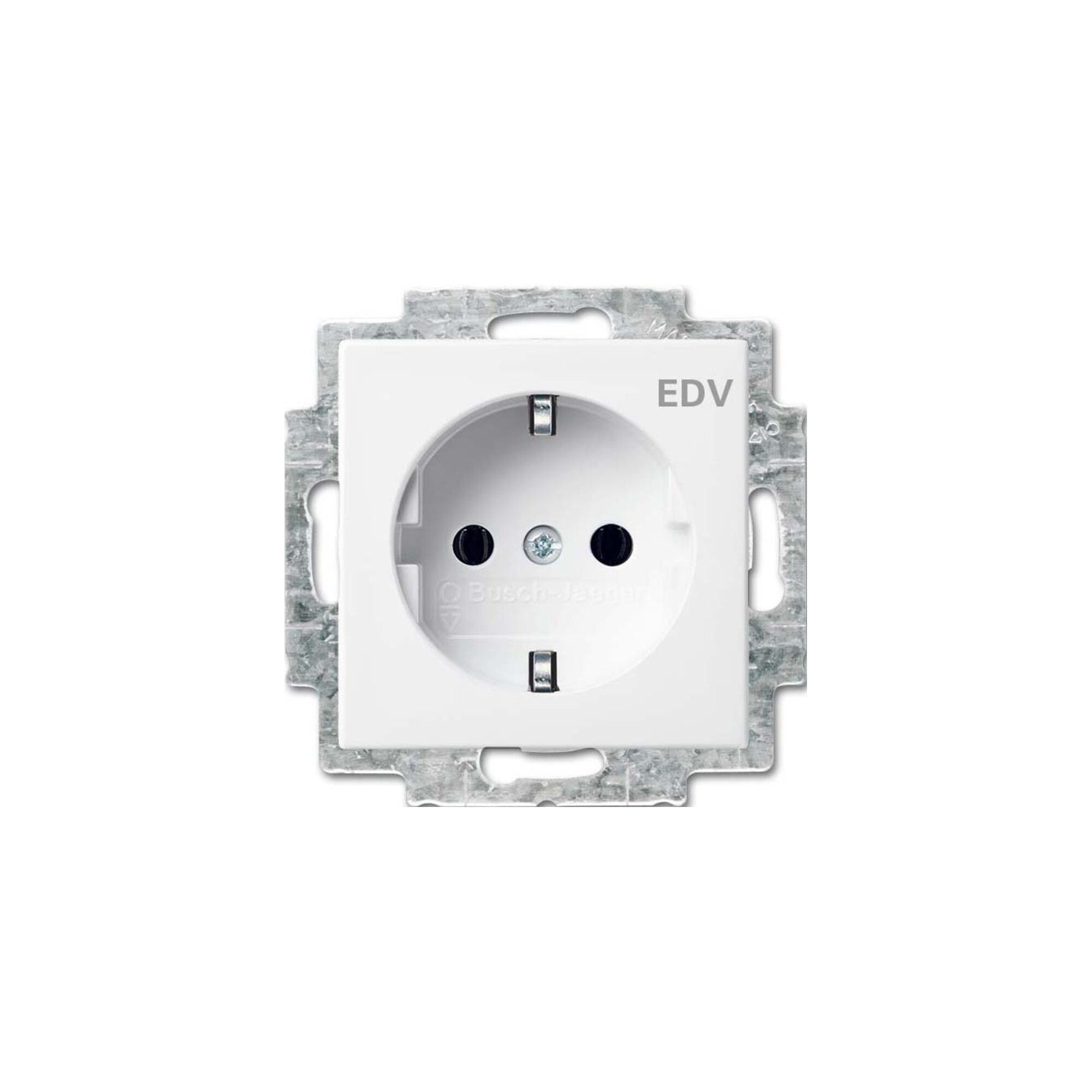 Busch-Jaeger Schuko-Stecker Busch-Jaeger SCHUKO Steckdosen-Einsatz alpinweiß 20 EUC/DV-914