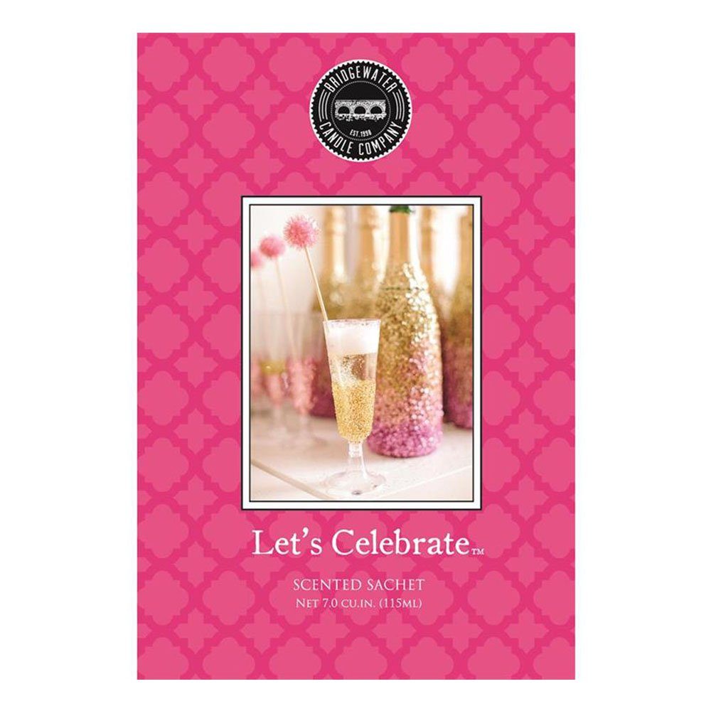 Company Candle BRIDGEWATER Duft LET'S CELEBRATE rosa Bridgewater Papiertüte Duftbeutel Duftsachet mit pink