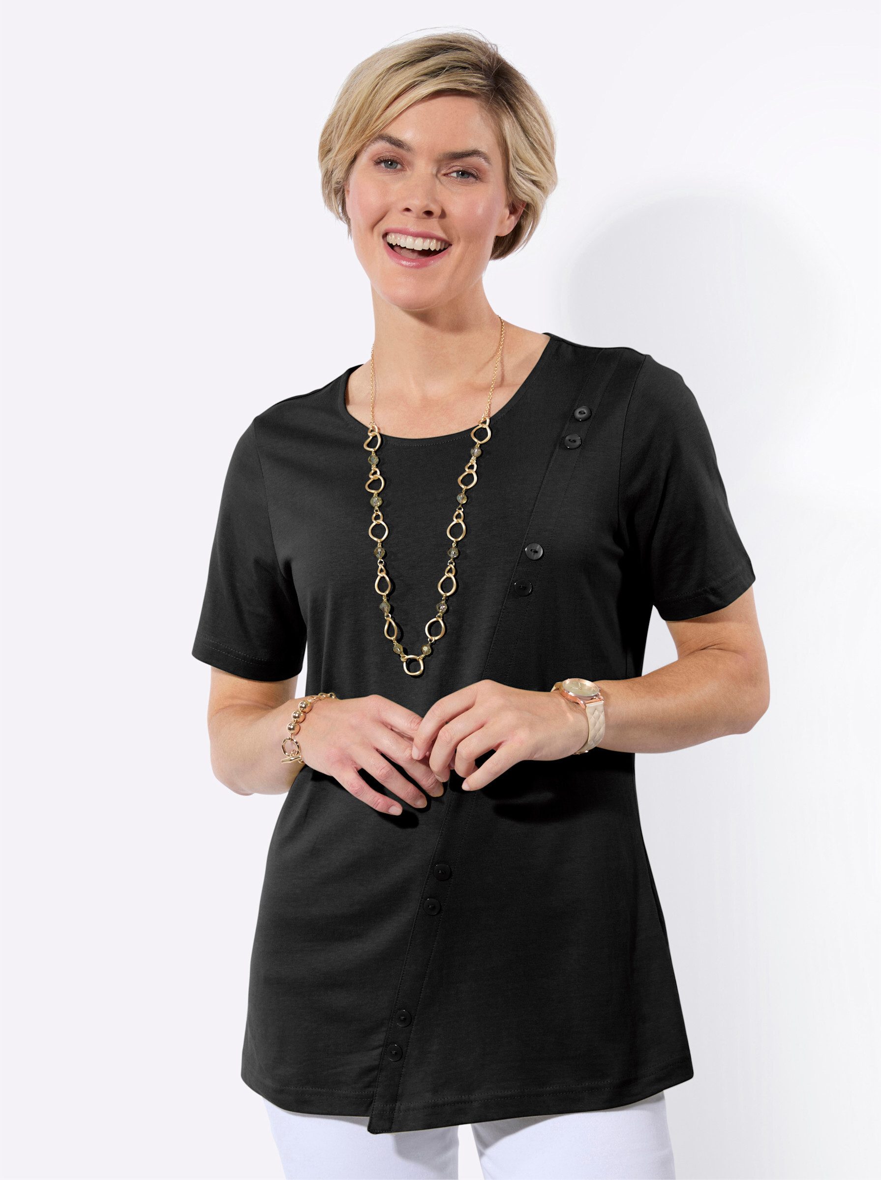 Witt T-Shirt Longshirt Kurzarm günstig online kaufen